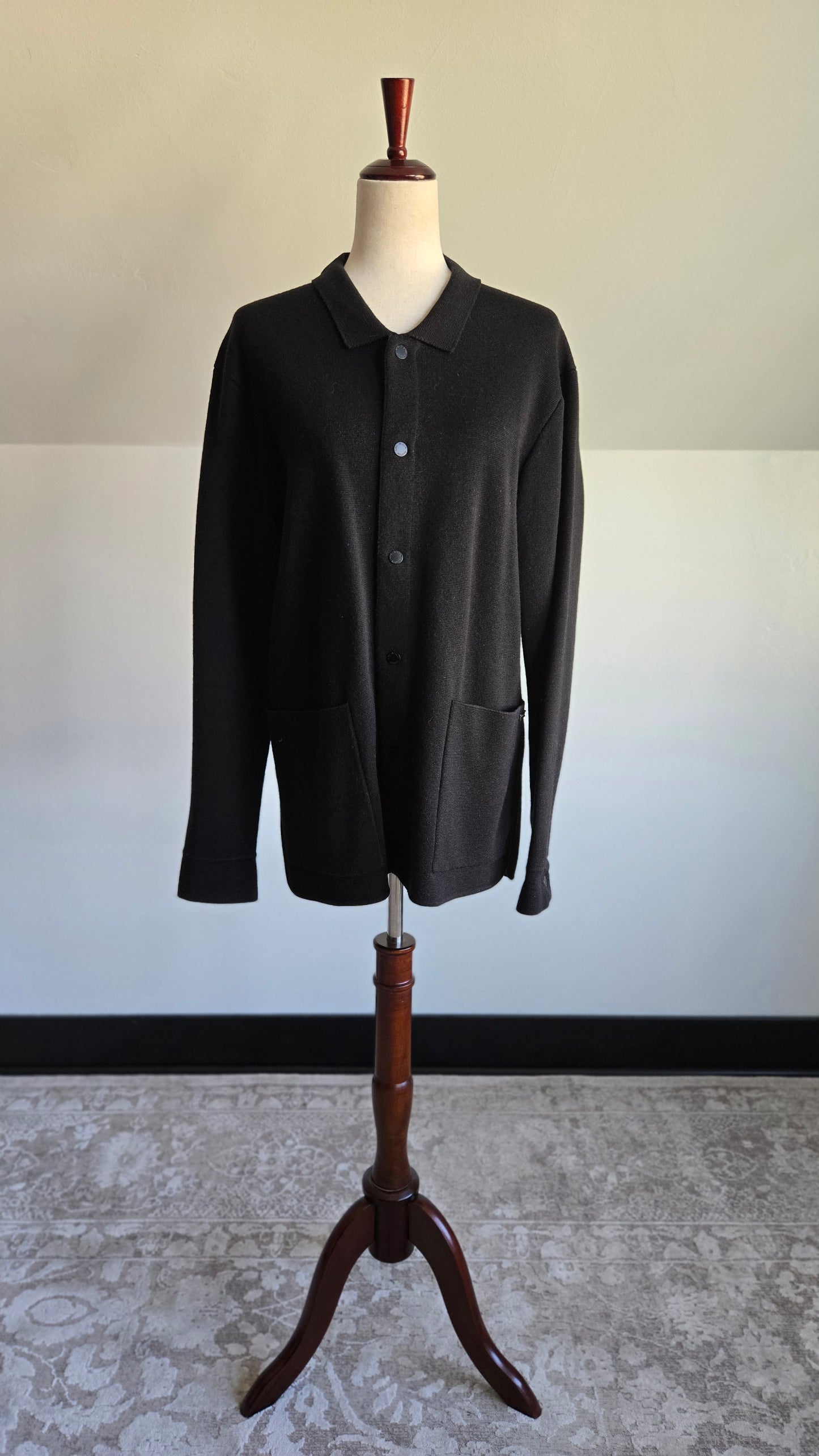 Scotch & Soda Amsterdams Blauw Collection Black Cardigan - Large