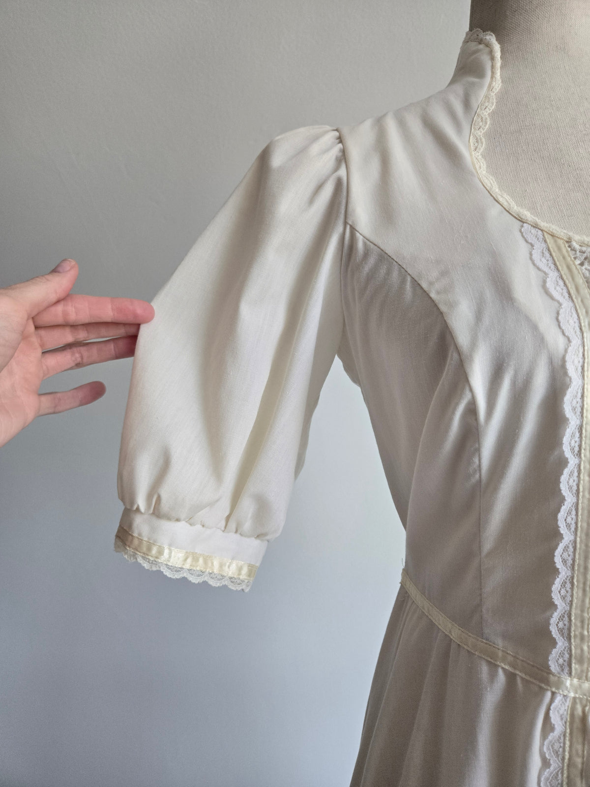 Vintage Gunne Sax by Jessica San Fransisco Cotton Prairie Dress - S/M