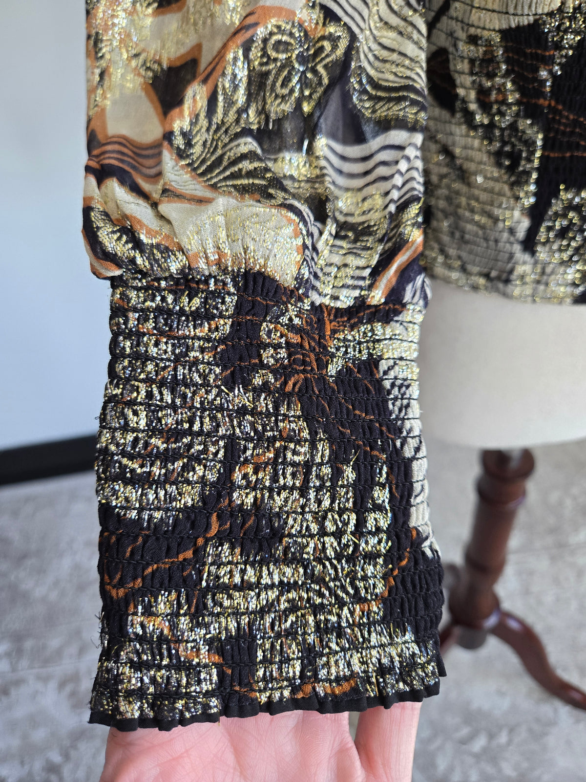 Ranna Gill Designer Metallic Whimsy Top - S/M/L