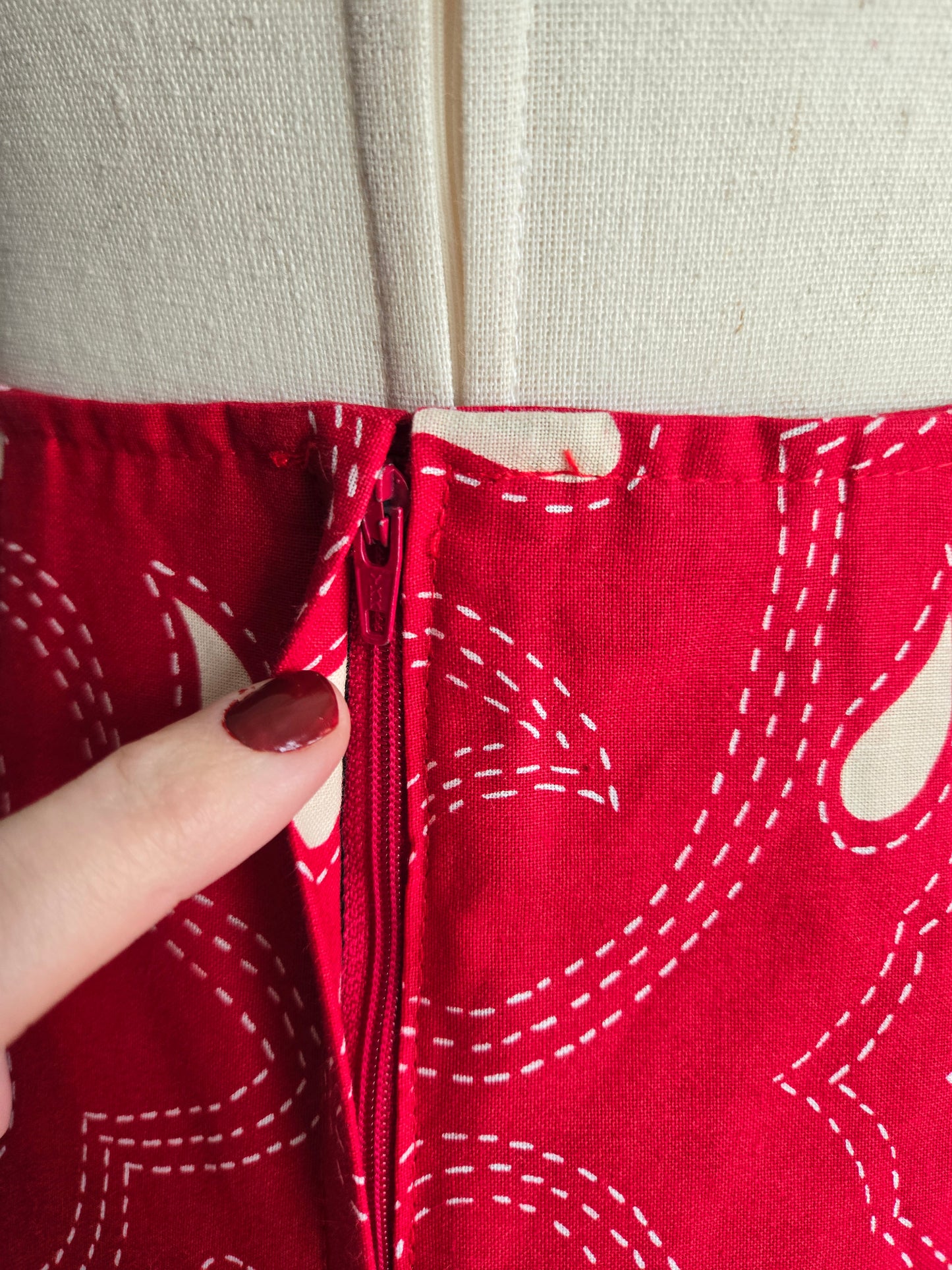 Circle T by Marilyn Lenox Western 100% Cotton Skirt - XS