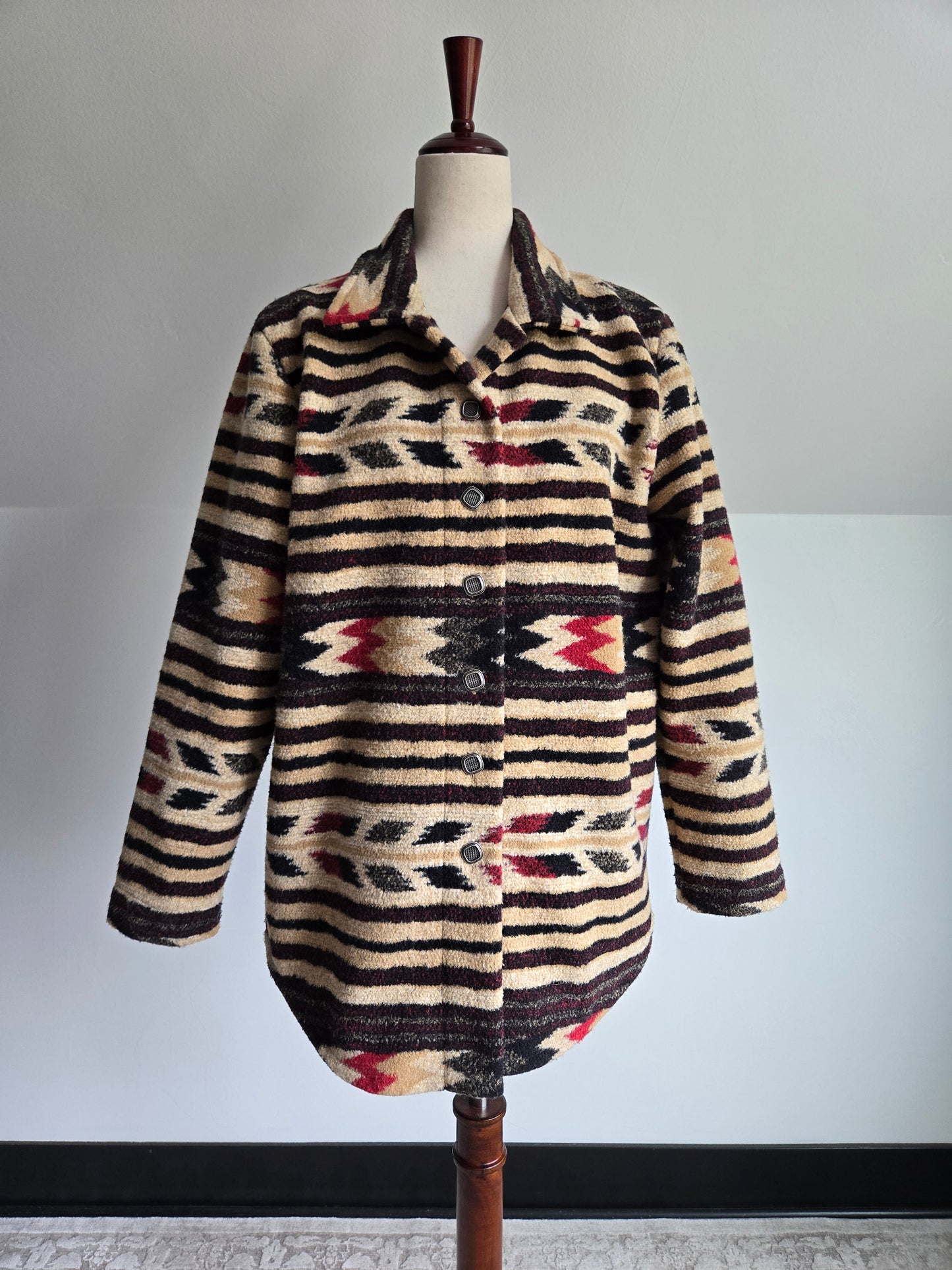 County Clothing Co Made in Canada Western Fleece Shacket - Medium