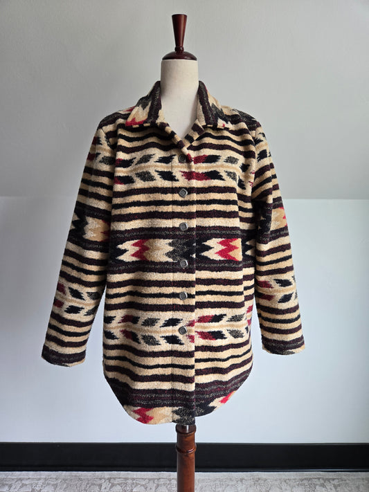 County Clothing Co Made in Canada Western Fleece Shacket - Medium