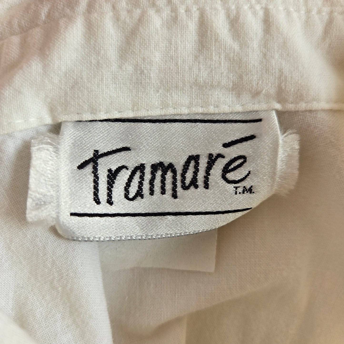 Tramare Vintage 1980s Cotton Crop Top - medium