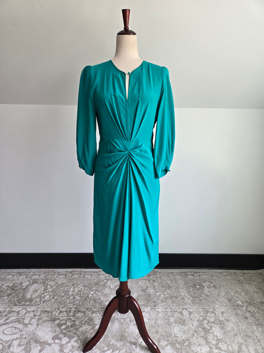Max Mara Turquoise Silk Dress - Small
