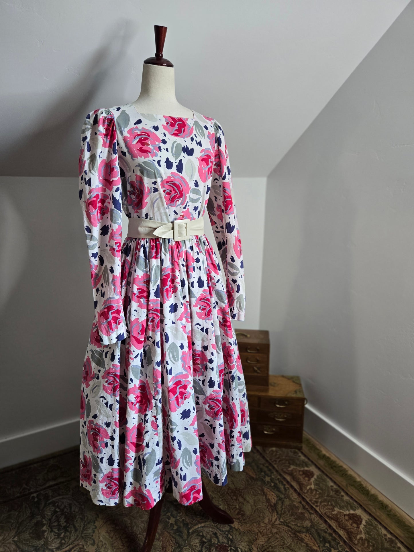 Laura Ashley Made in Great Britain Cotton Floral Dress - large