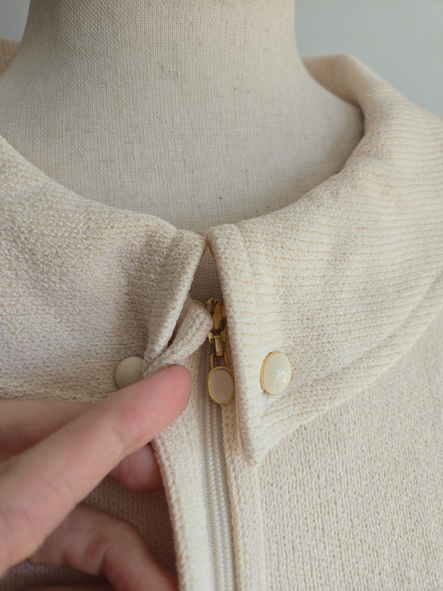 St John Knit Jacket in Ivory - XS/S/M