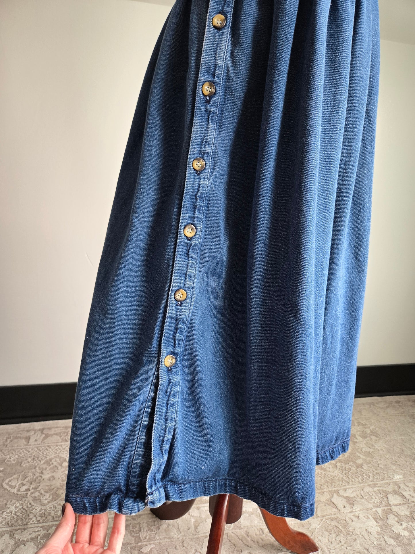 Pierre Cardin Vintage Denim Jumper Dress - M/L