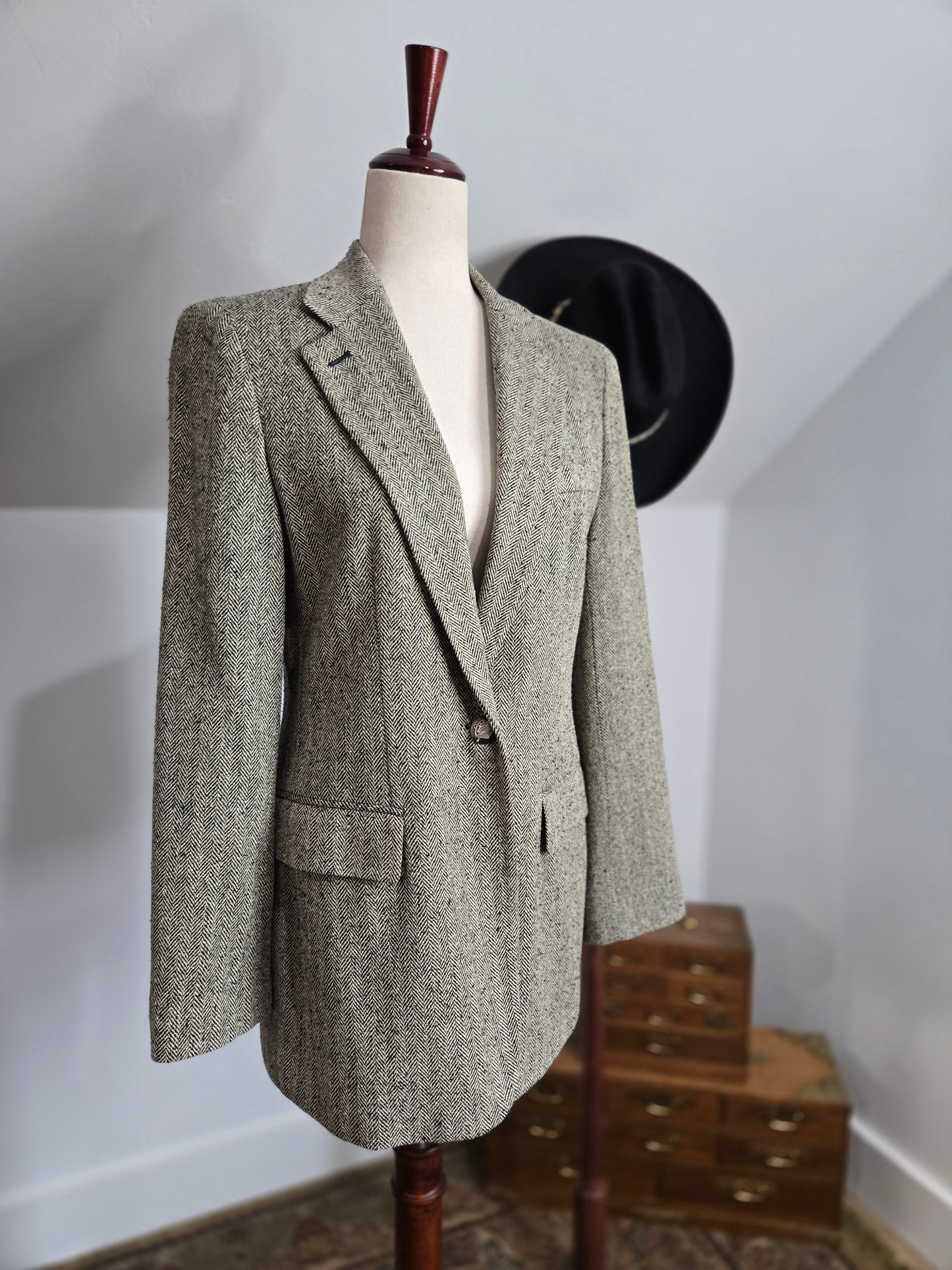Ralph Lauren Vintage Silk Tweed Made in USA Blazer - medium