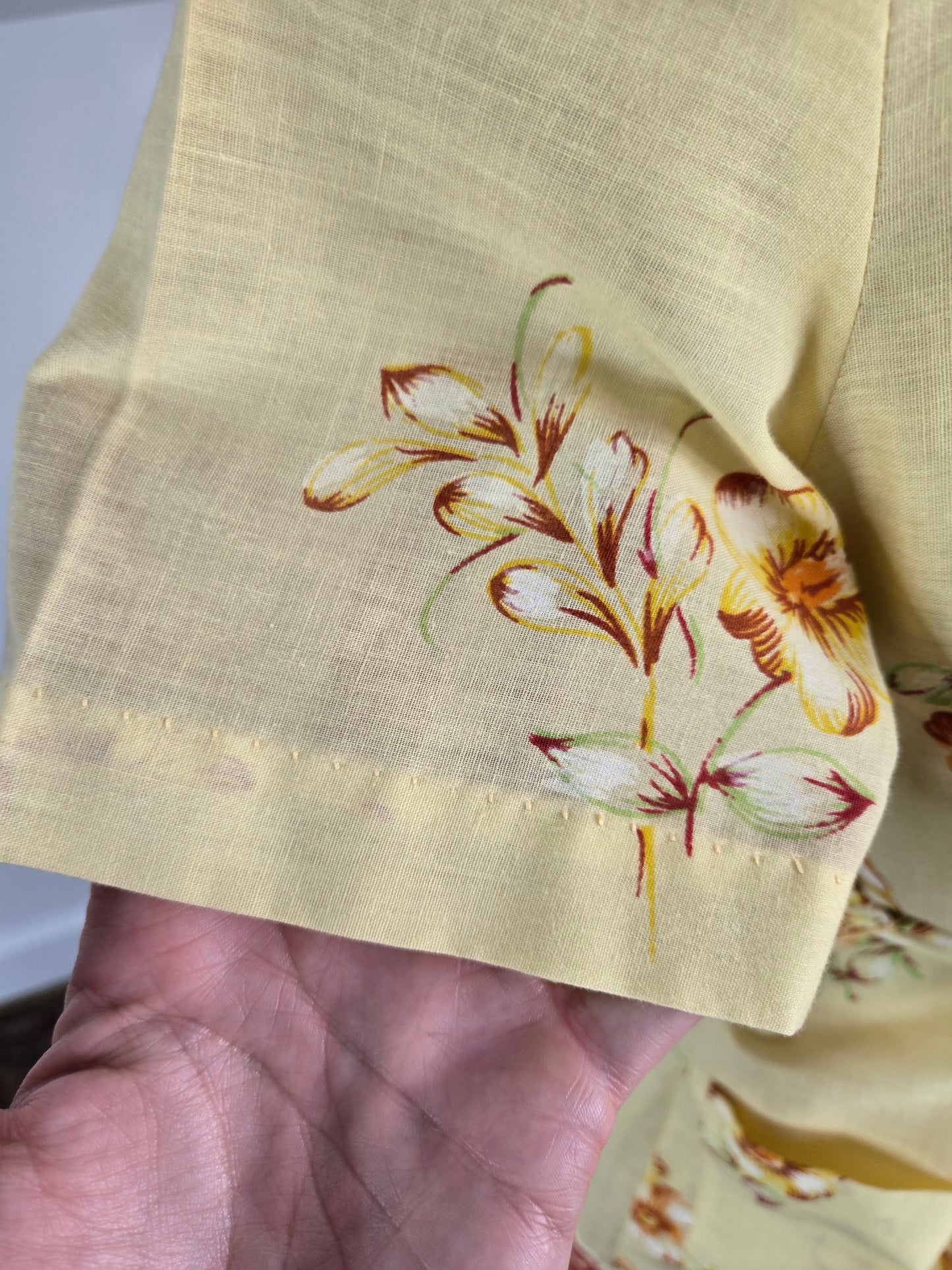 A Nancy Frock 60s Cotton House Dress - small/medium