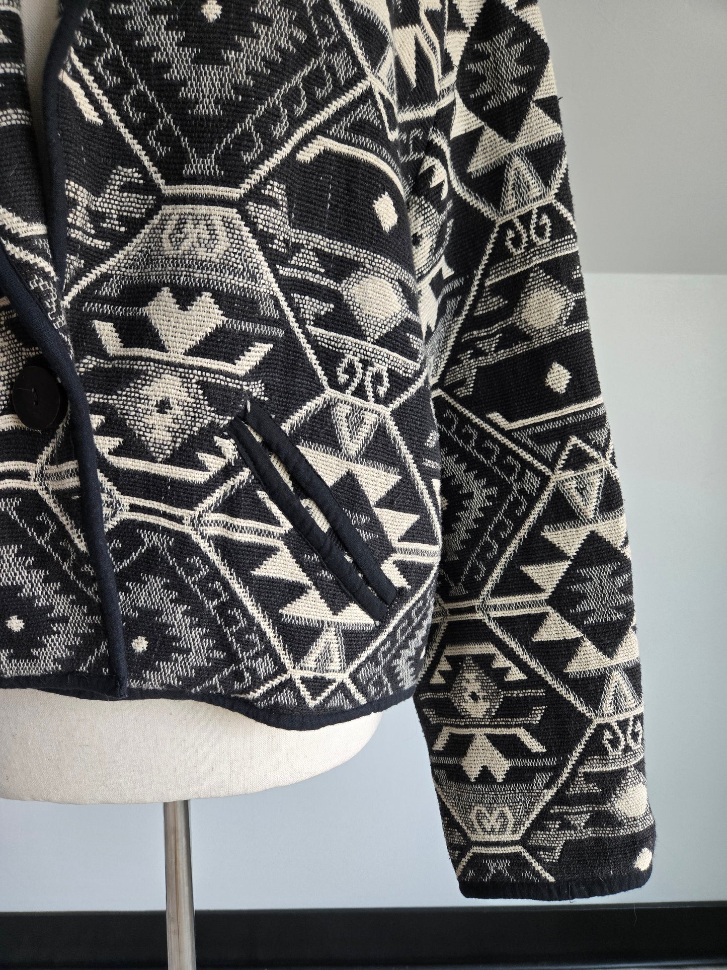 New Identity 100% Cotton Western Tapestry Jacket - Large