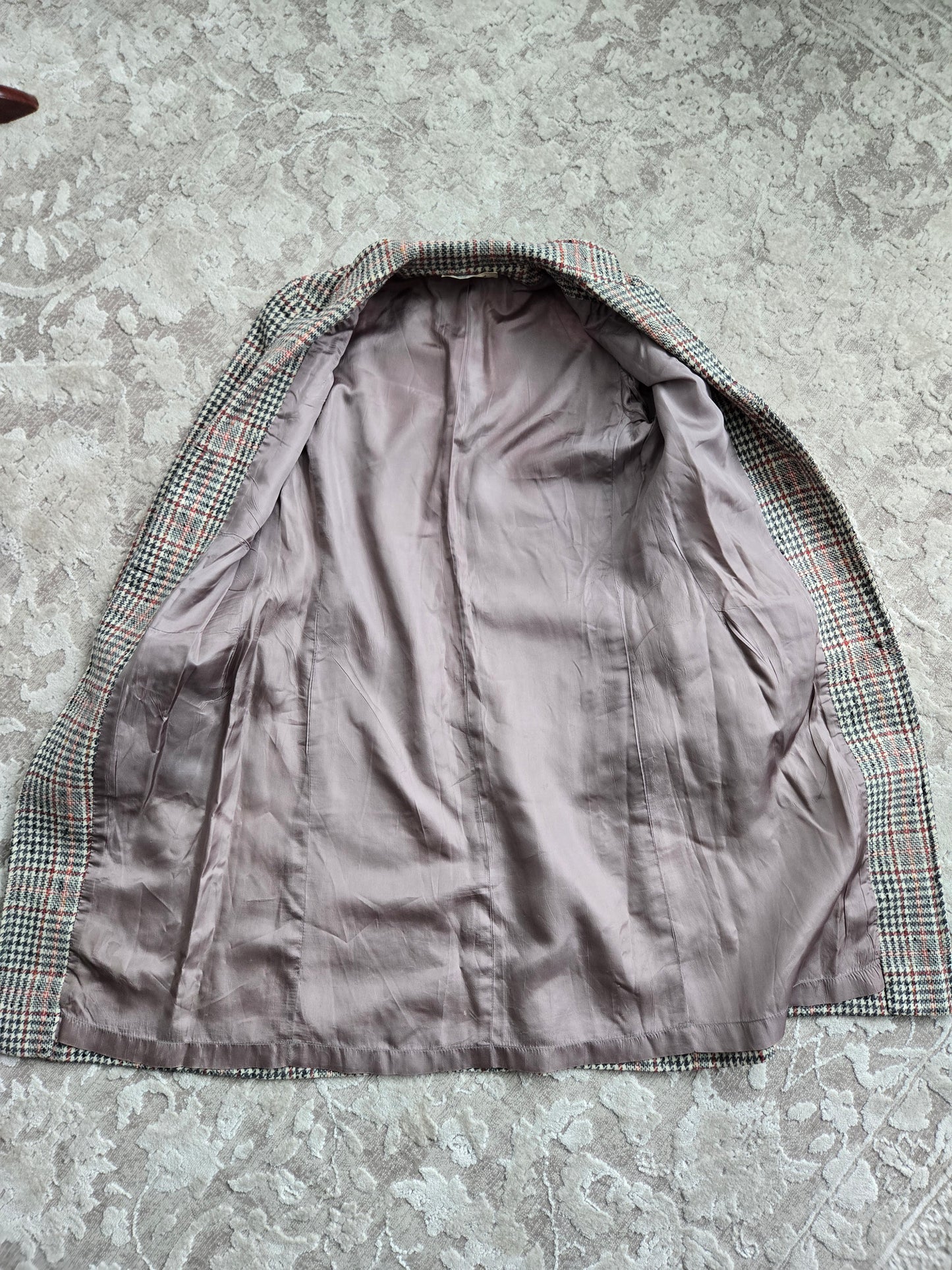 Vintage 60s Seatona Suits by Seaton Hall Plaid Wool Jacket - Small