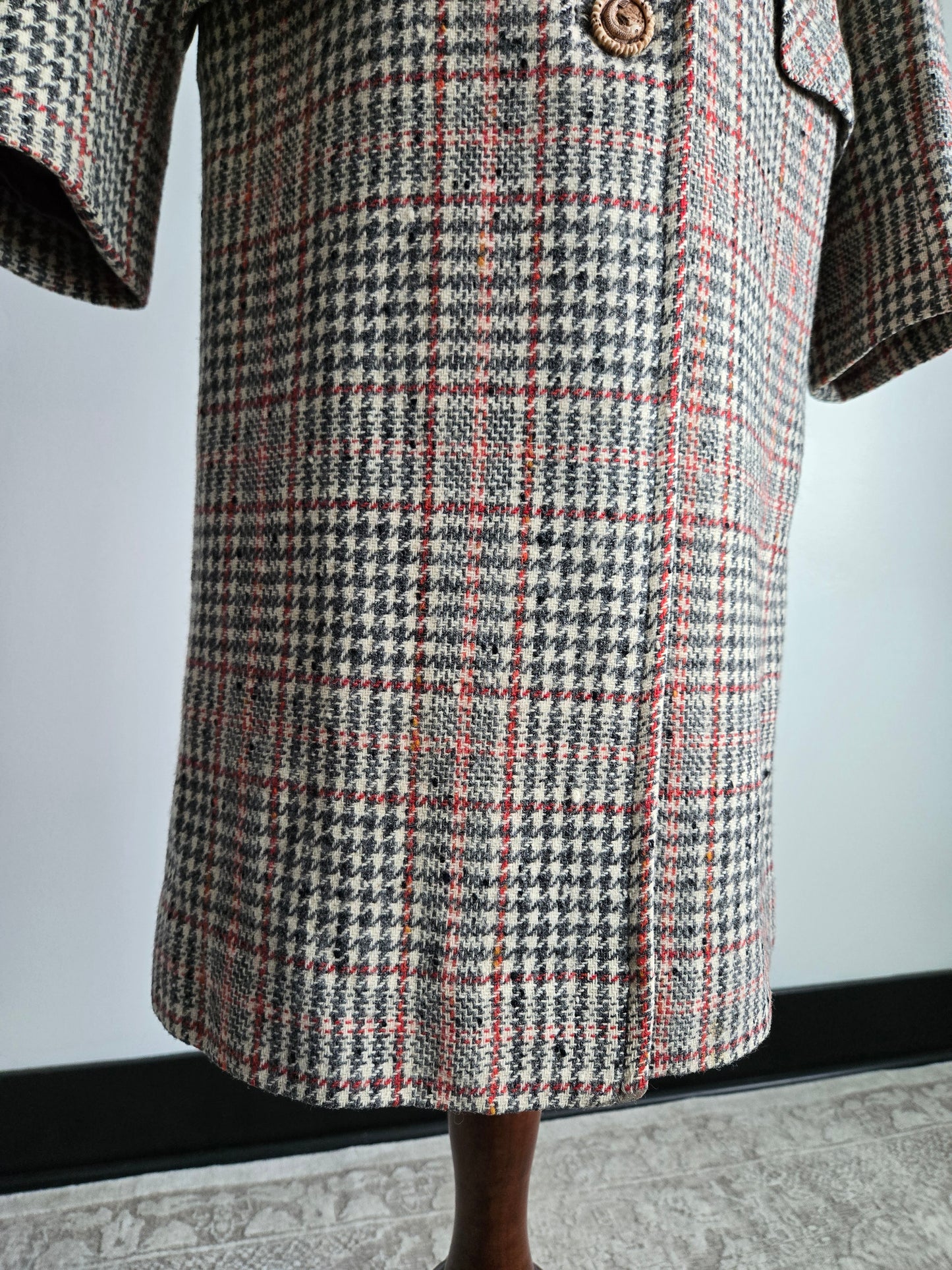 Vintage 60s Seatona Suits by Seaton Hall Plaid Wool Jacket - Small