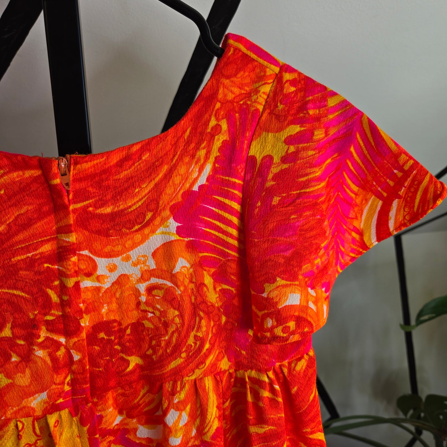 Girl's 70s Made in Hawaii Neon Dayglo Dress - Y12