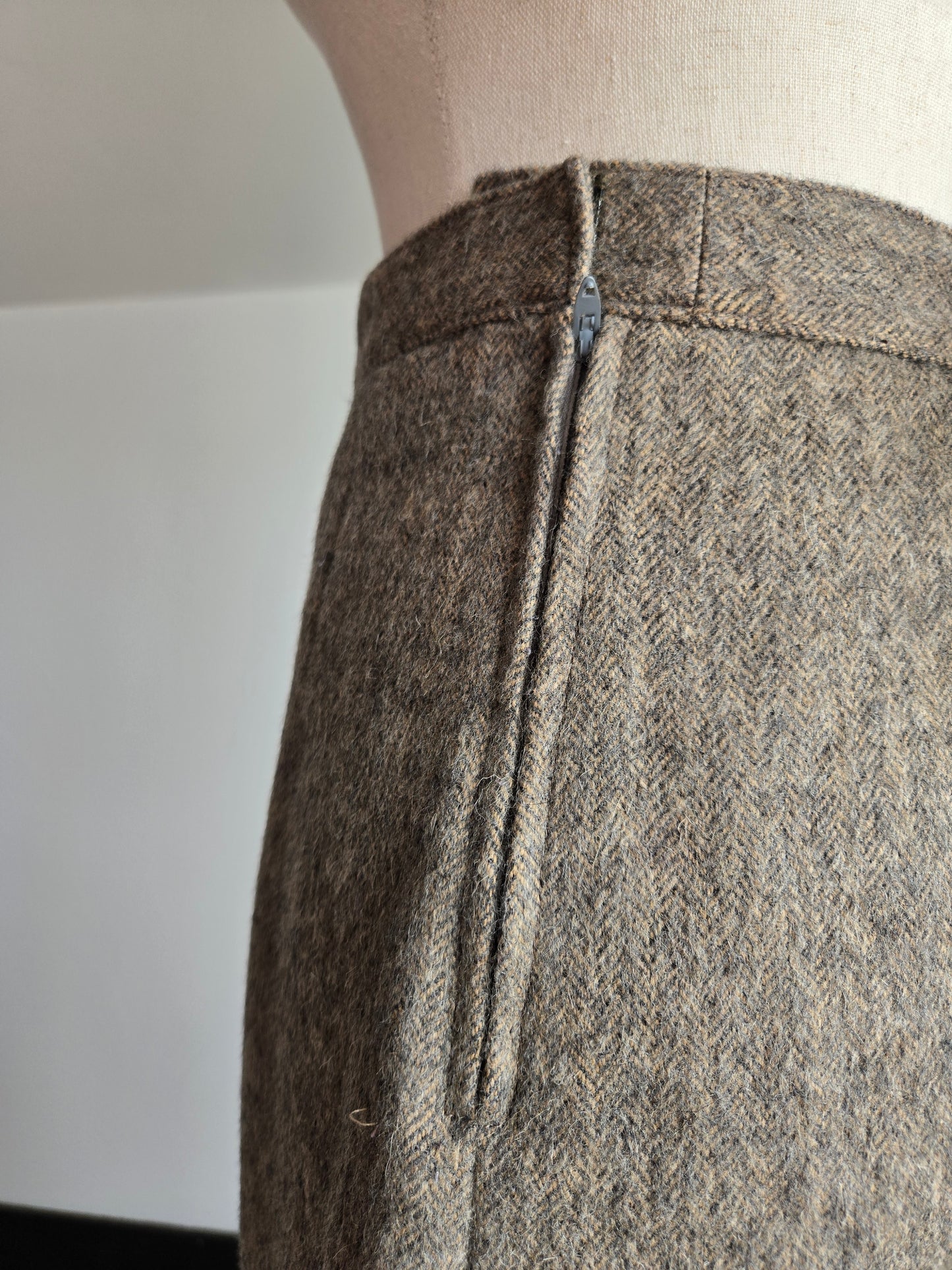Vintage Silmar 1960s Made in Italy Alpaca Wool Western Skirt - W34"