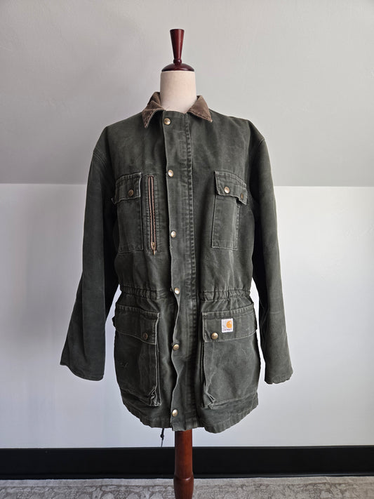 True 1980s Vintage Worn in Carhartt Workwear Coat - medium