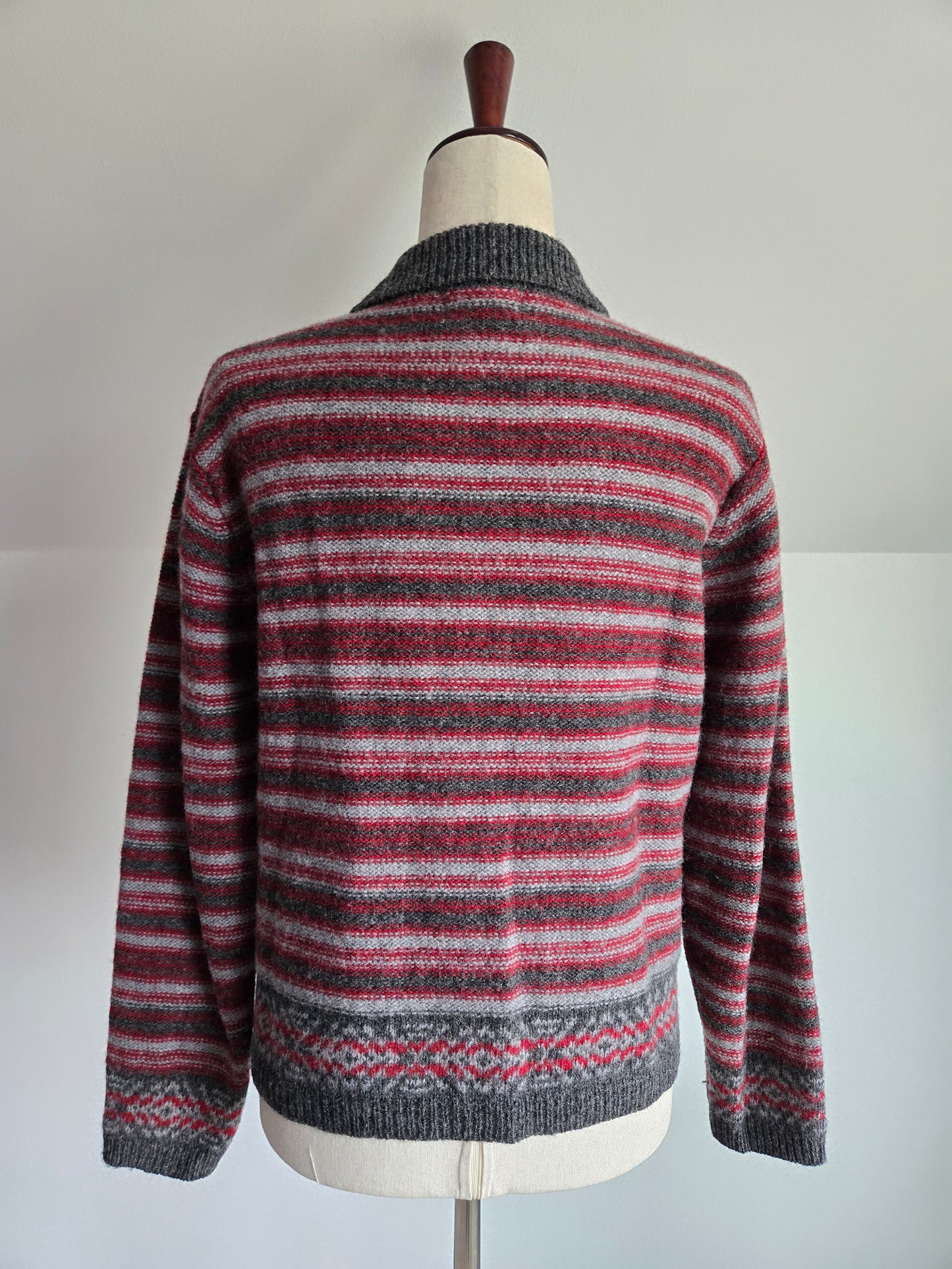 Woolrich Wool Horse Knit Cardigan Made in Japan - S/M