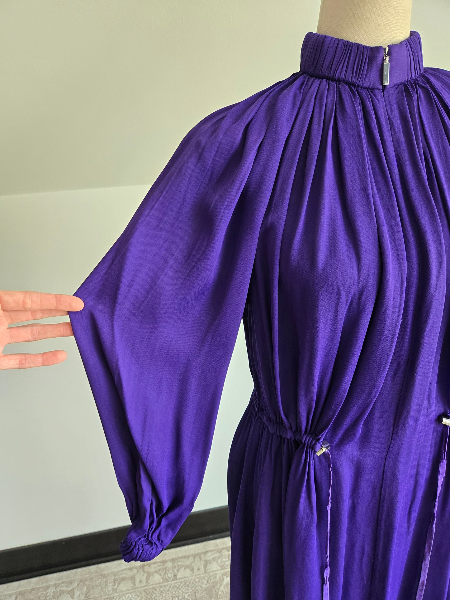 Tibi Designer Purple Drape Dress - XS/S/M