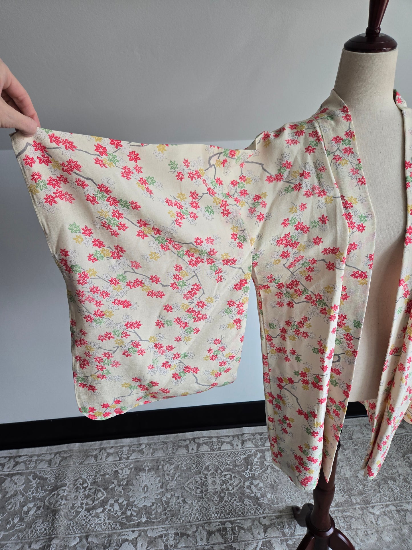 Authentic Silk Japanese Short Kimono - L/XL