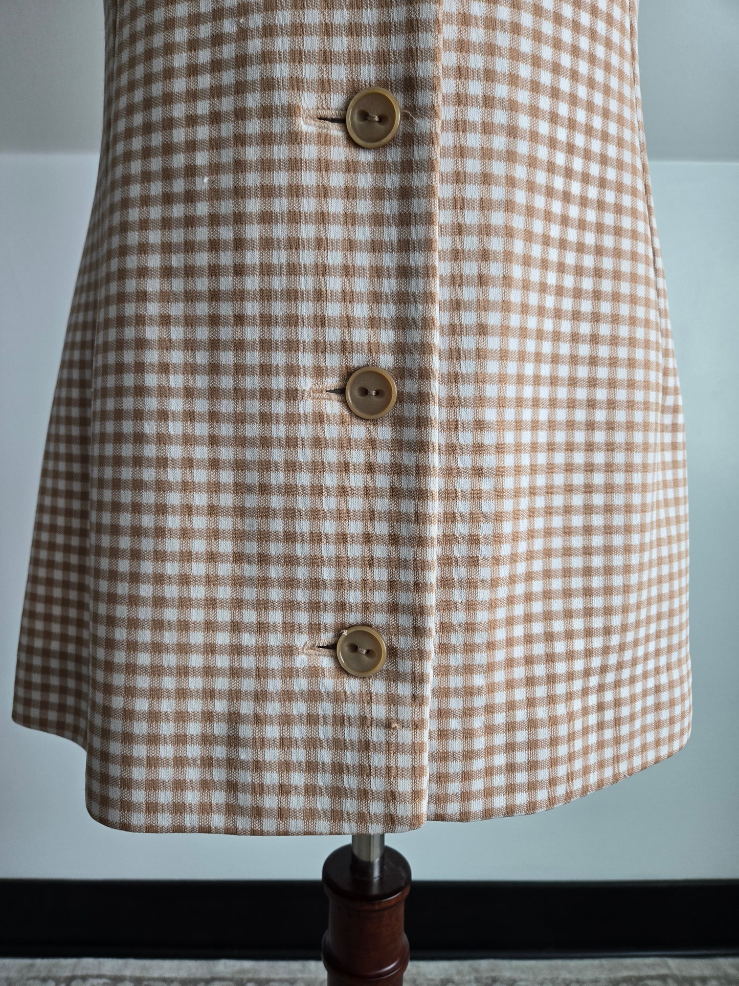 Vintage 60s Hand Made Vest and Pants Two Piece Set - Small