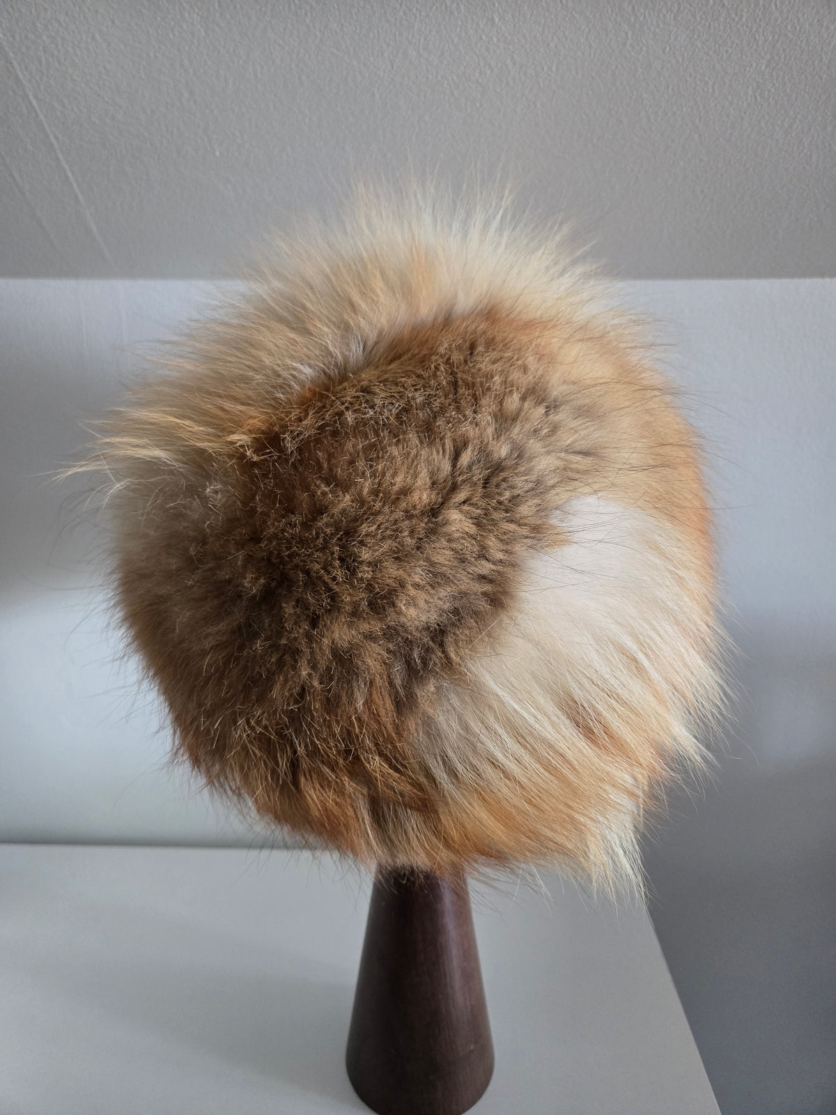 Vintage Genuine Red Fox Fur Hat