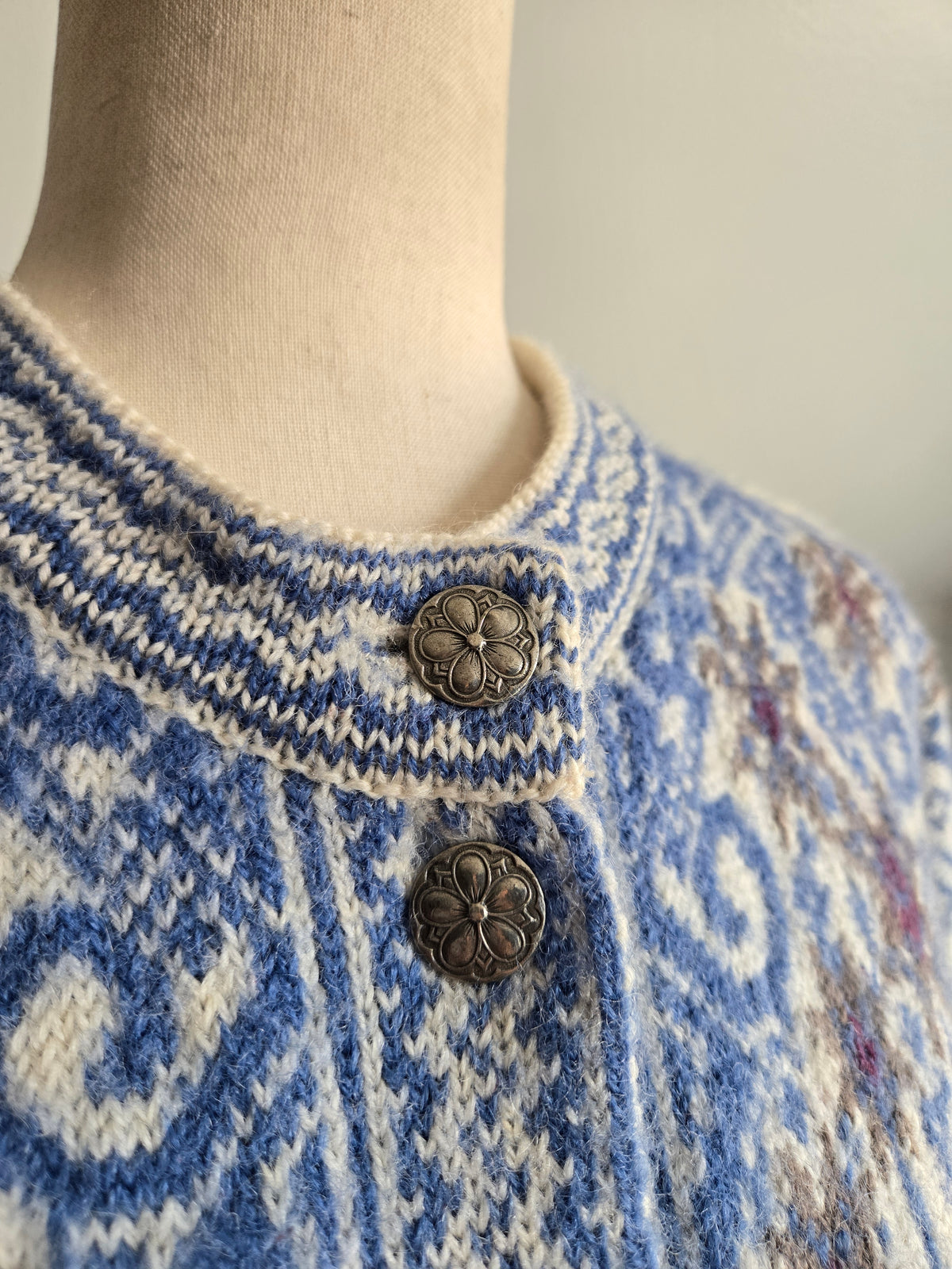 Norlender Norweigan Wool Vintage Cardigan - M/L