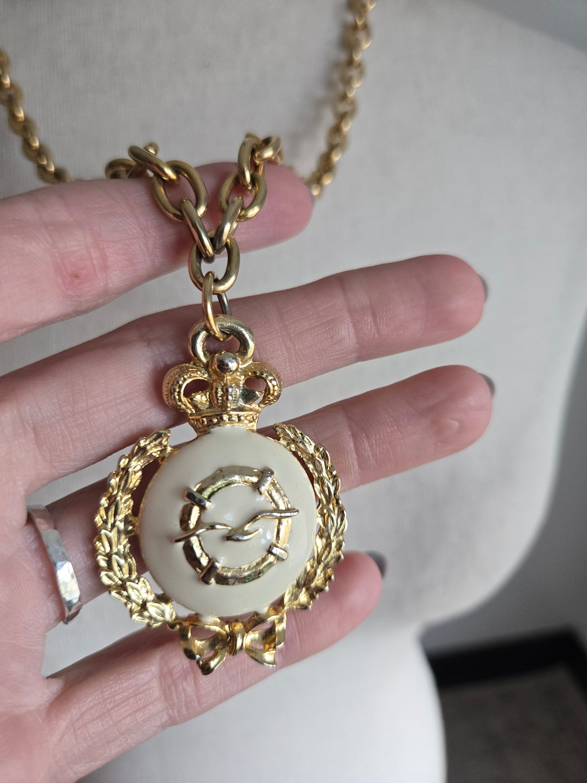 Vintage Nautical Pendant Necklace