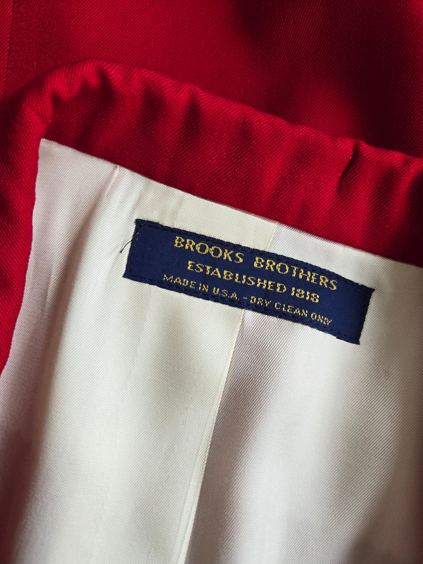 Brooks Brothers Red Wool Double Breasted Blazer - Size 14