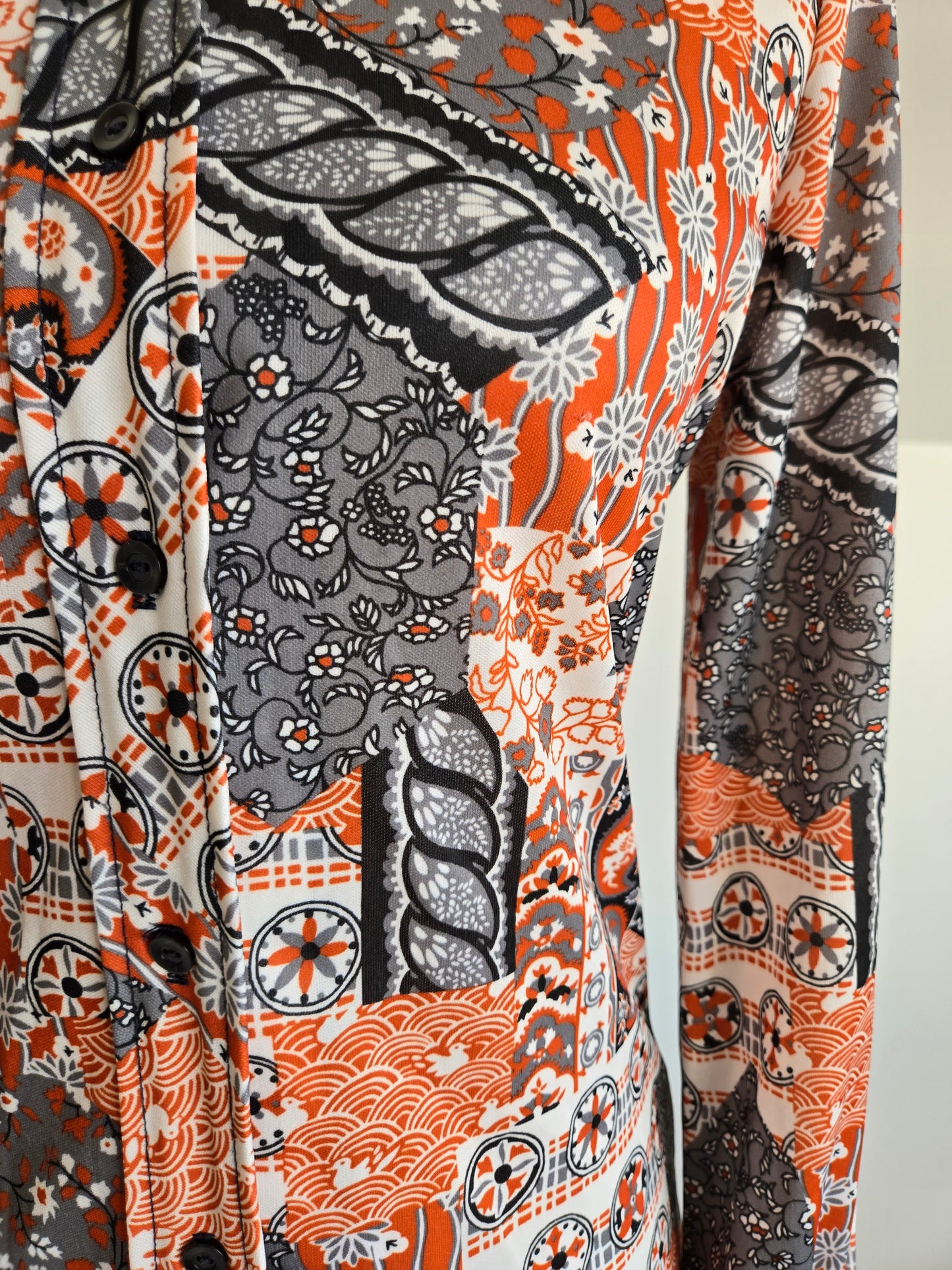 Vintage 1970s Duck Pond Novelty Print Top - XS/S