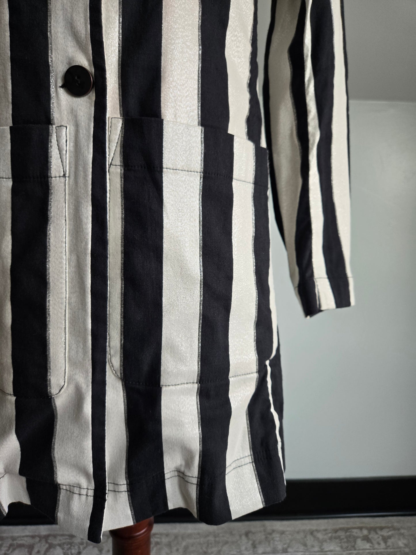 Bitte Kai Rand 1981 Stripe Long Blazer Made in Turkey - Medium