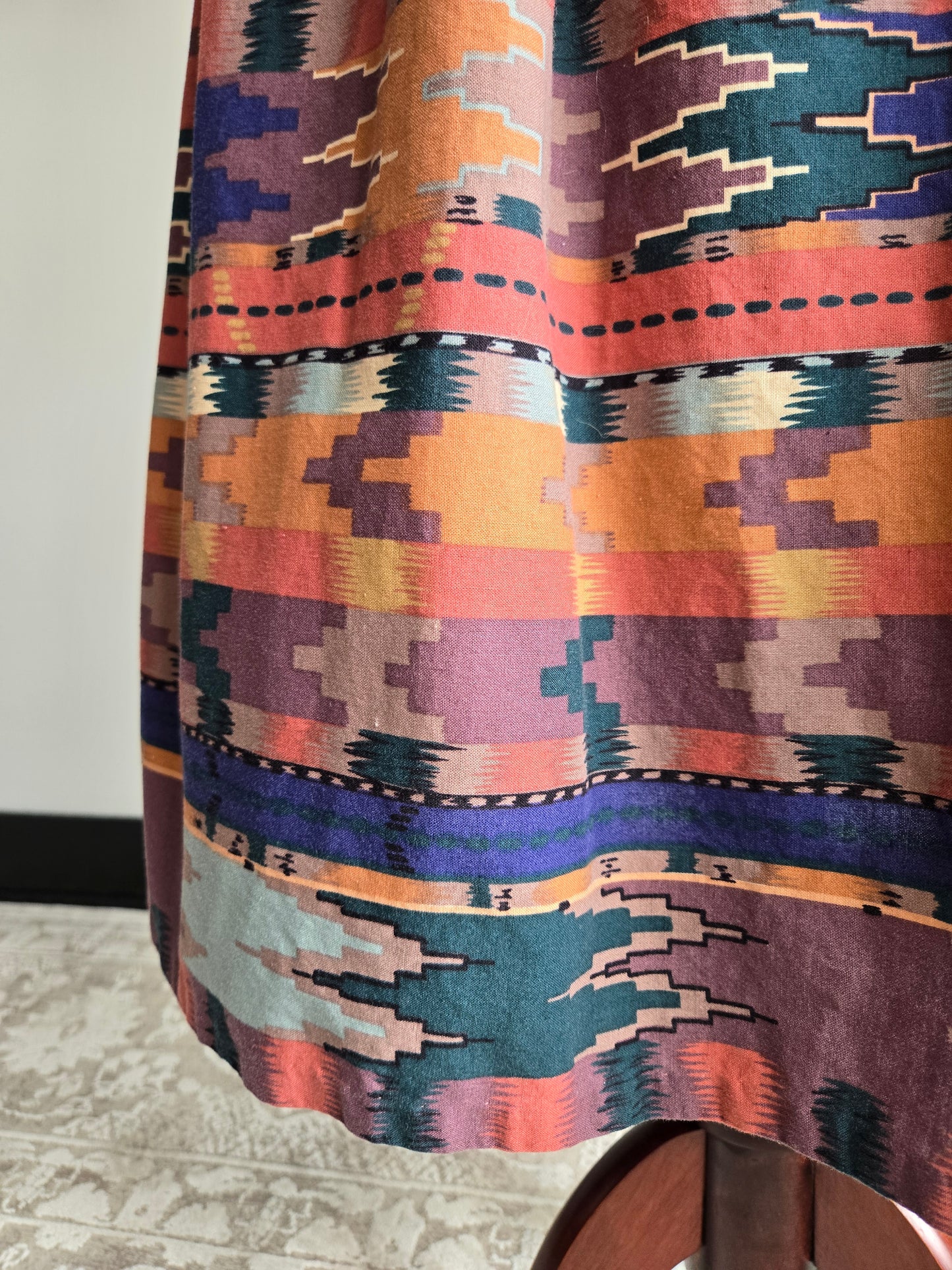 Vintage 70s Hand Made Western Skirt - W25"