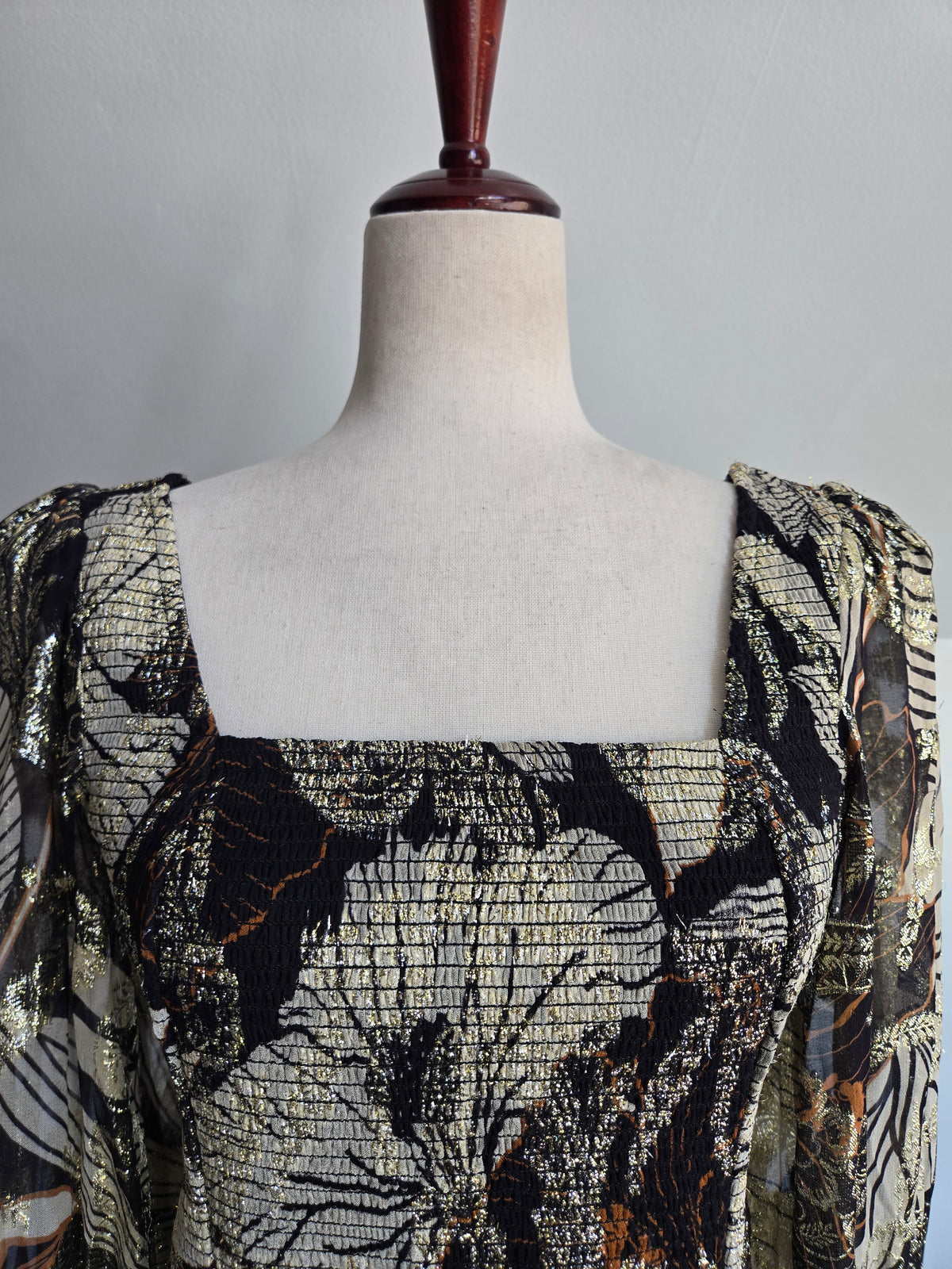 Ranna Gill Designer Metallic Whimsy Top - S/M/L