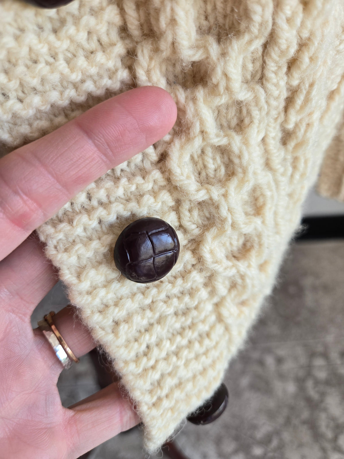 Blarney Woolen Mills Irish Knit Cardigan - medium