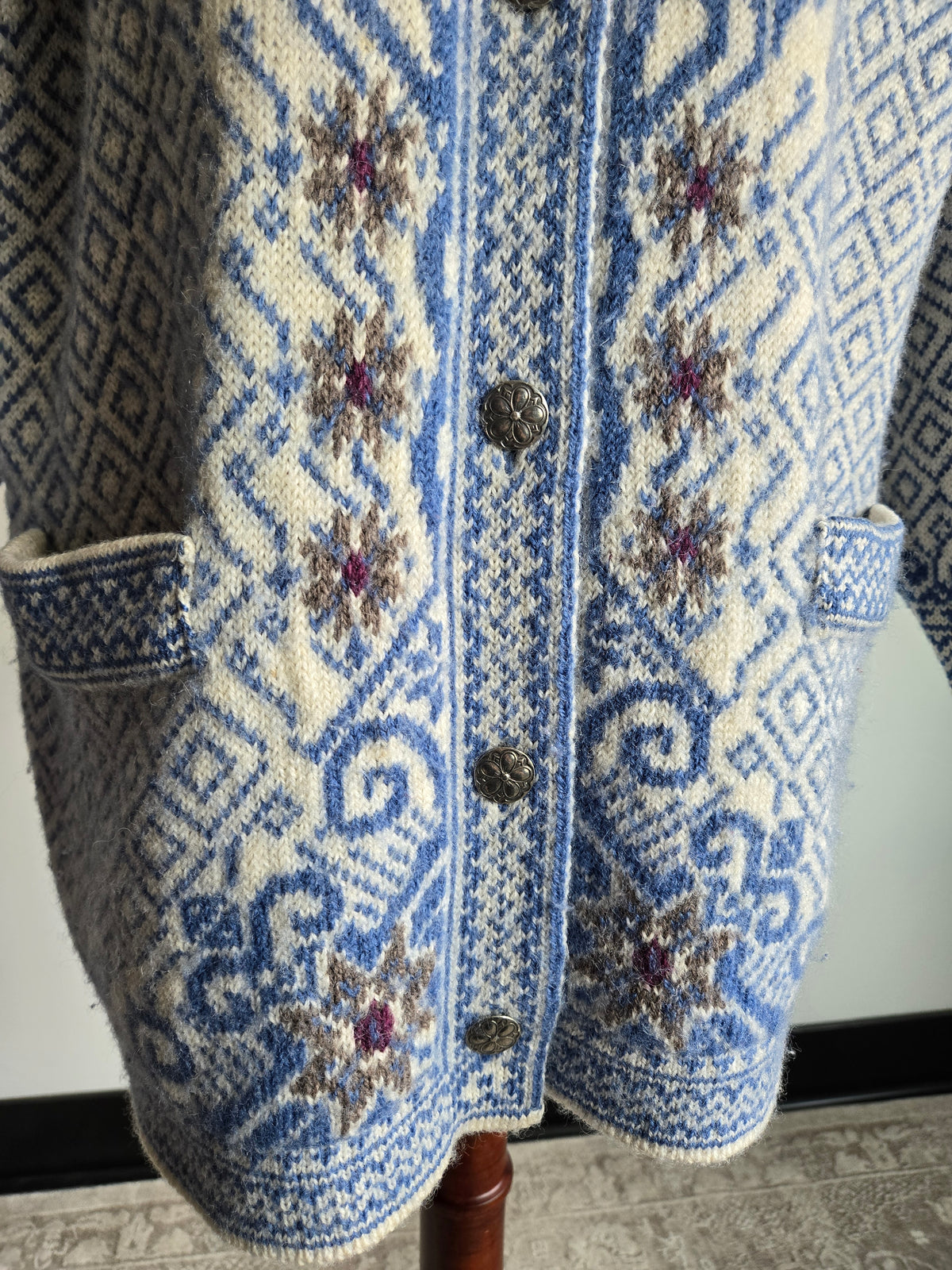 Norlender Norweigan Wool Vintage Cardigan - M/L