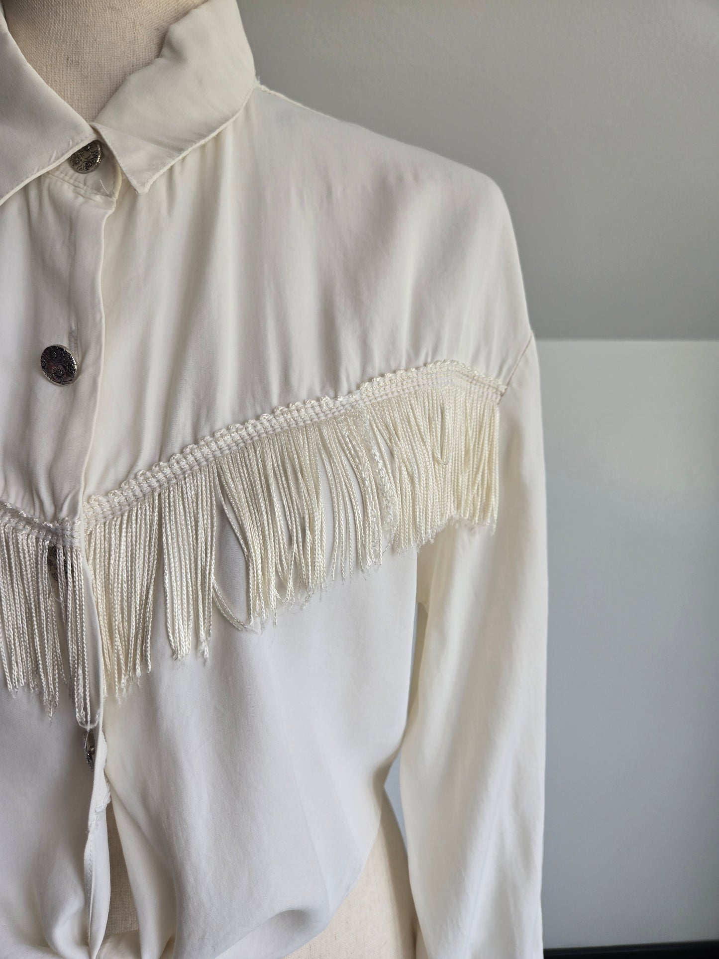 Sitting Pretty Vintage Western Crop Tie Front Top - M/L