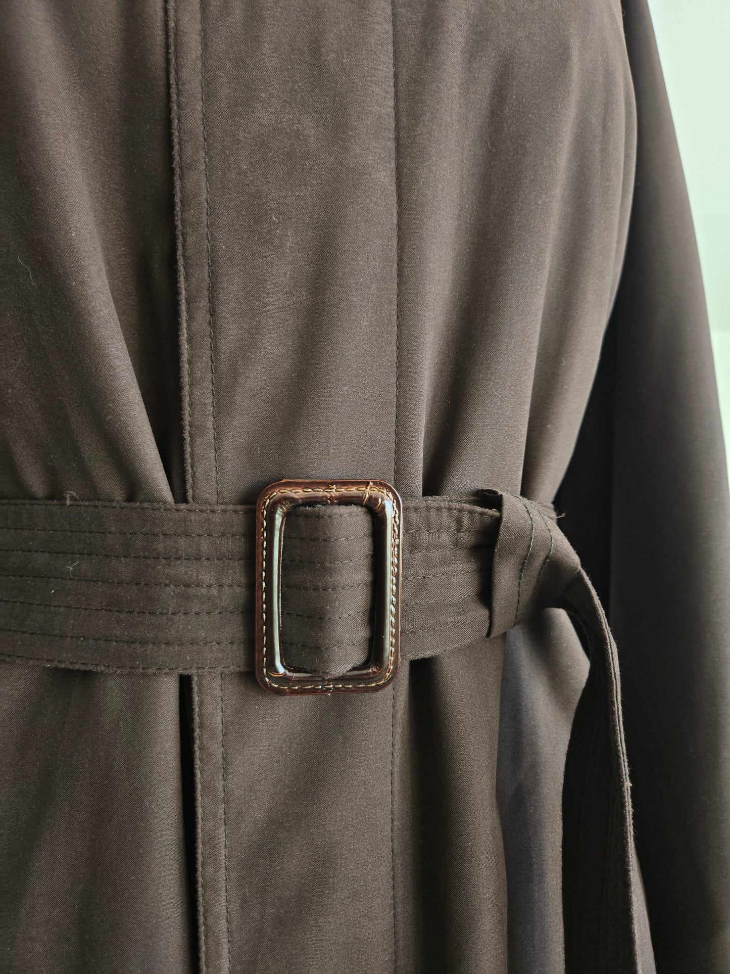 Vintage Chaps Ralph Lauren Brown Trench Coat with Belt and Wool Liner - 2XL