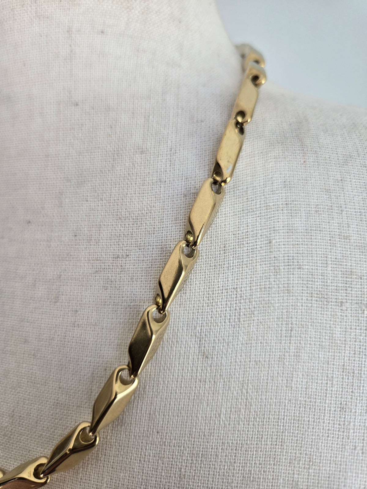 Heavy Solid Brass Linked Chain