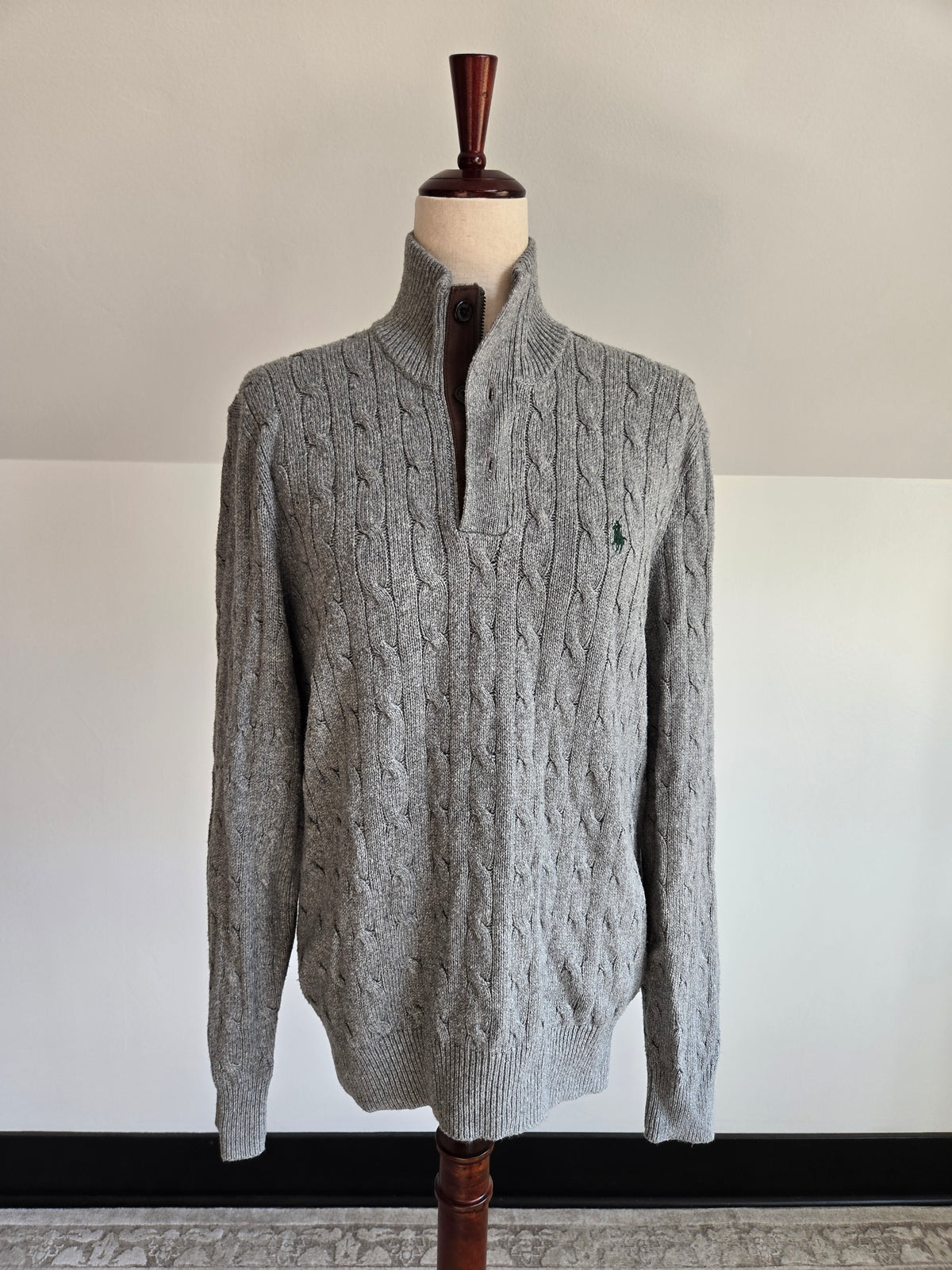 Polo Ralph Lauren Tussah Silk Cable Knit Sweater - Medium