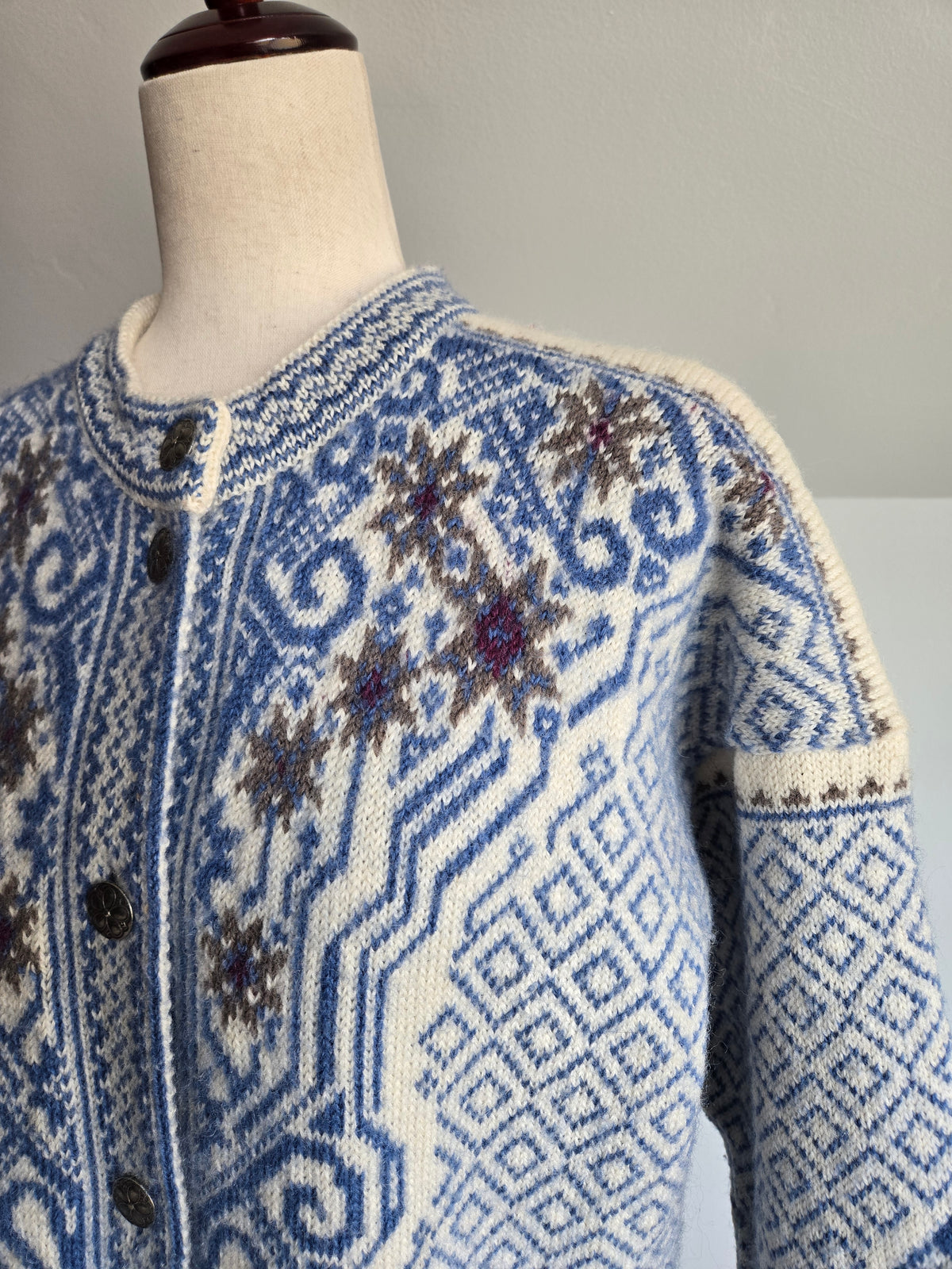 Norlender Norweigan Wool Vintage Cardigan - M/L