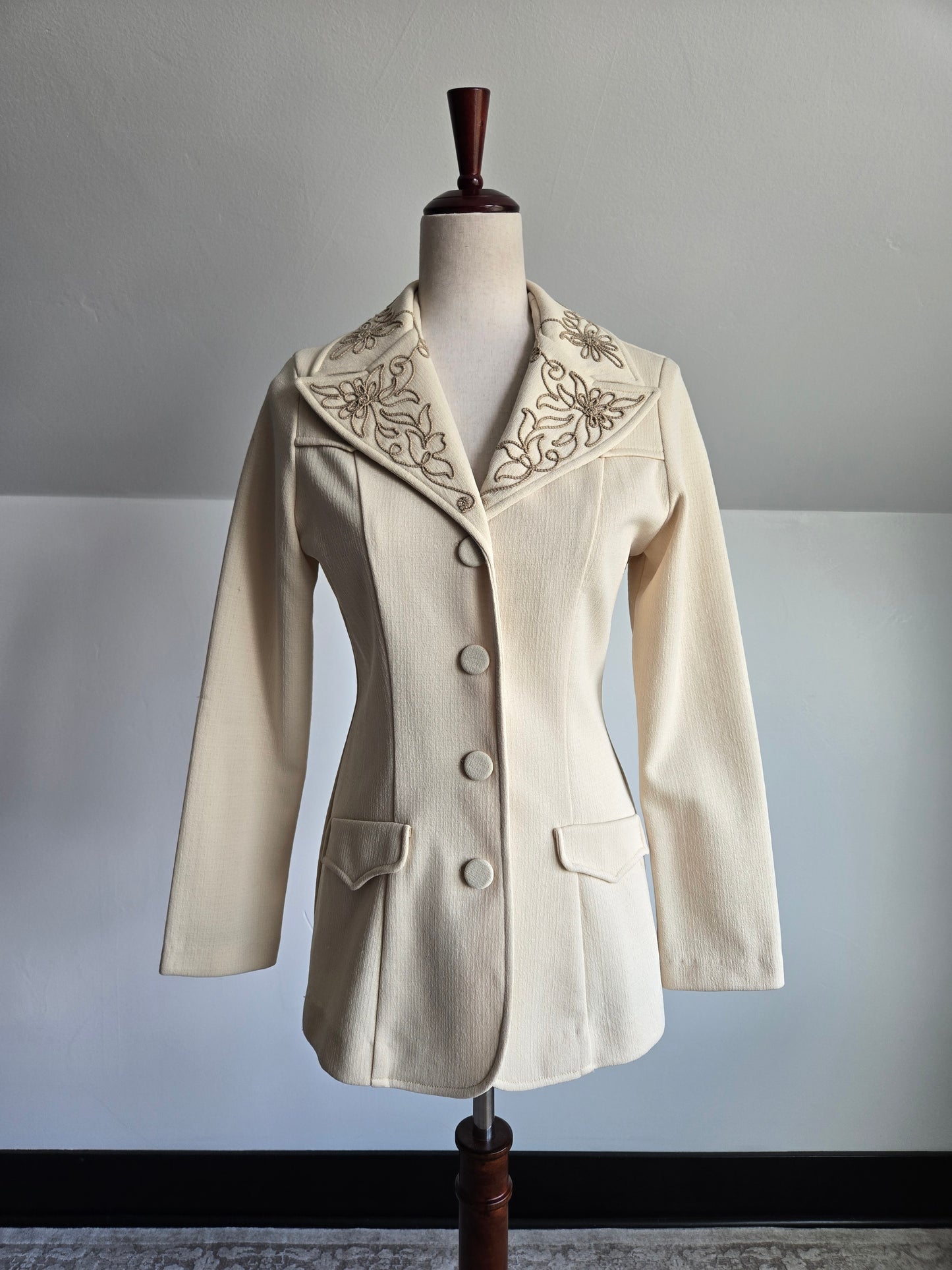 H Bar C Ranchwear Vintage 70s Western Blazer - XS/S