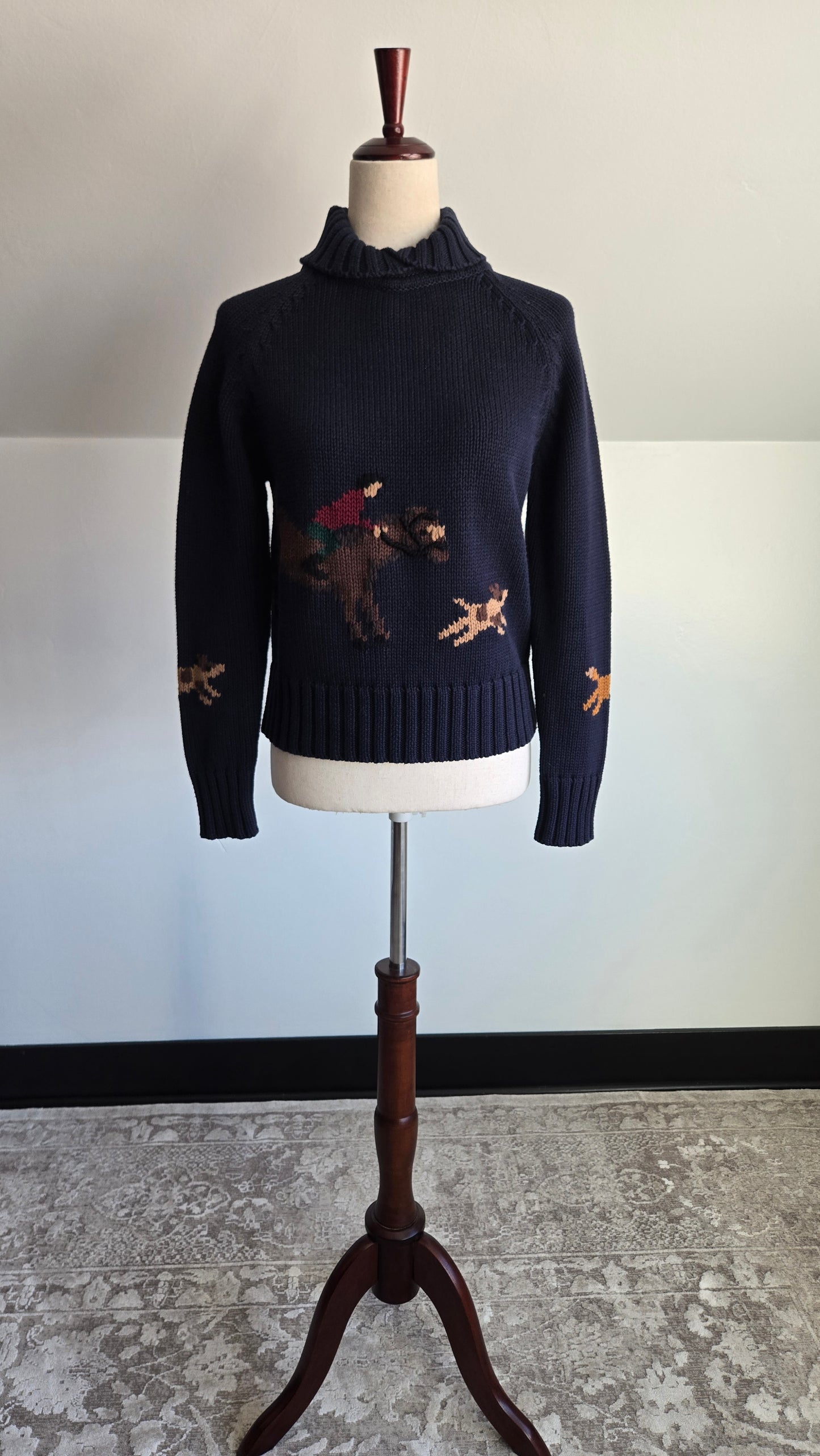 Pendleton Fox Hunt Cotton Sweater - small