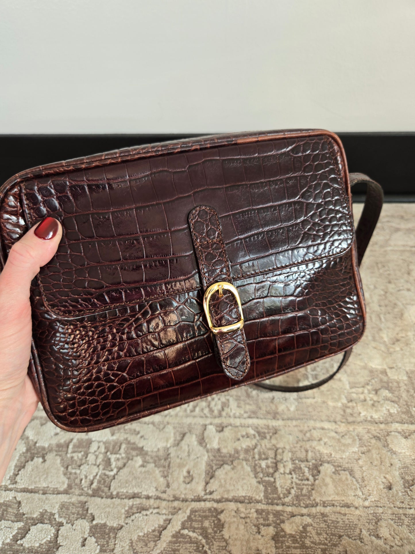 Vintage Italian Leather Crossbody