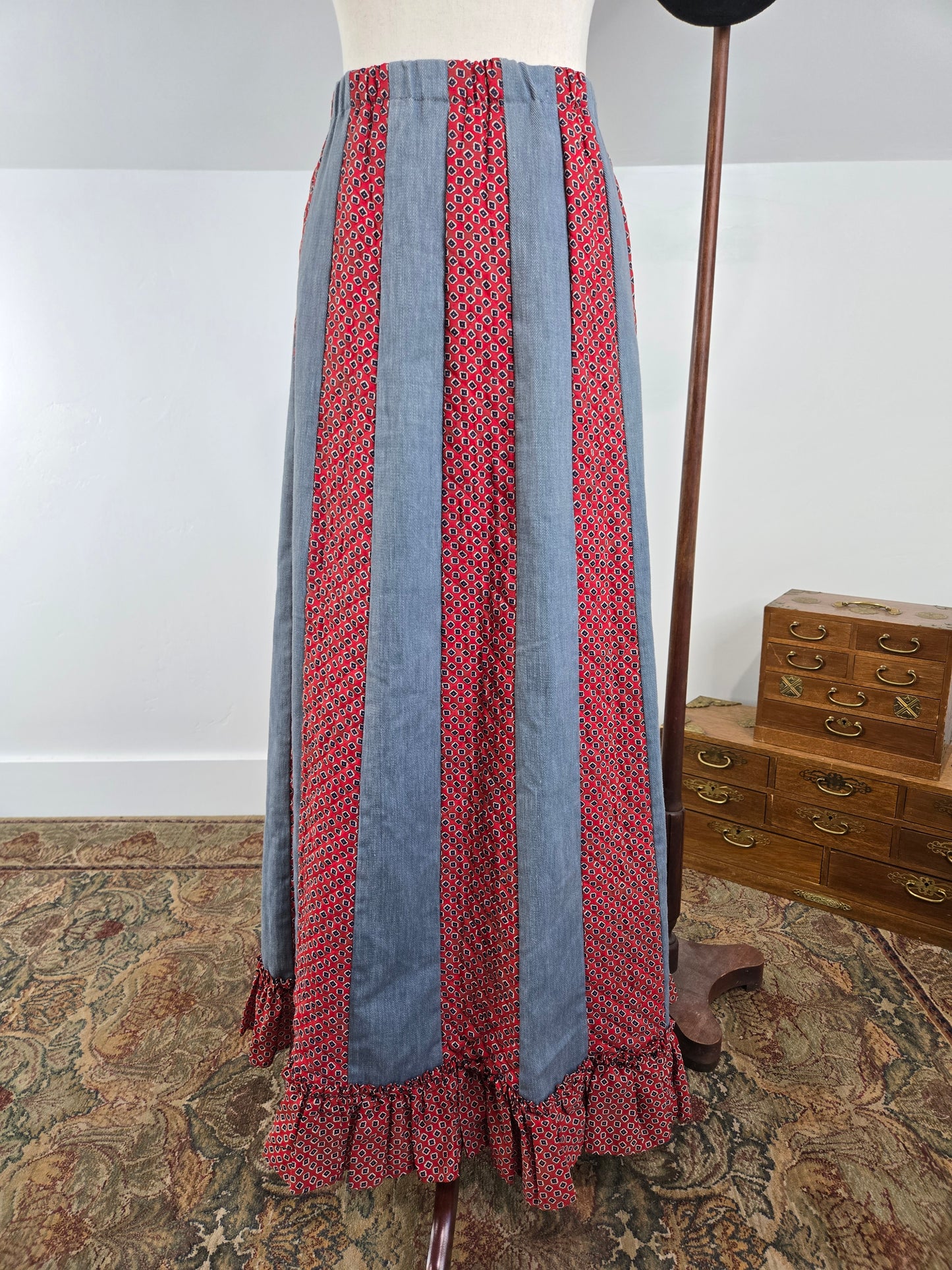 Chessa Davis Vintage Prairie Maxi Skirt - L/XL