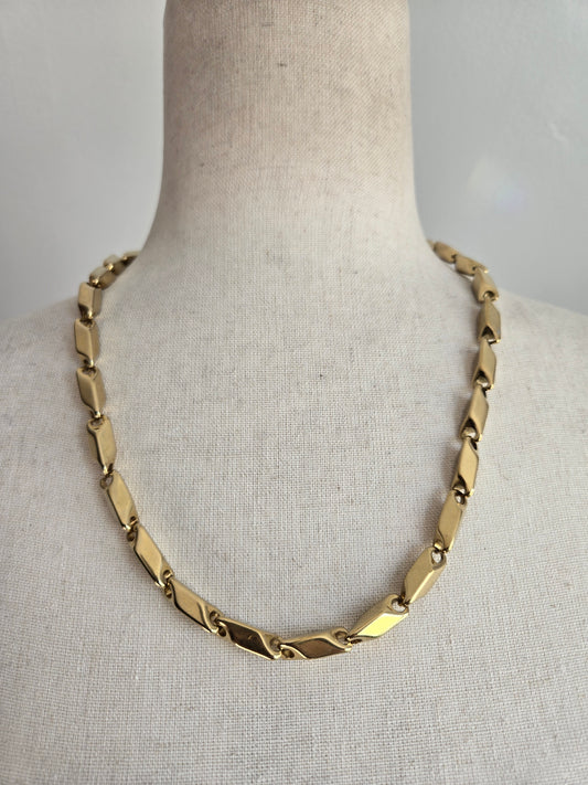 Heavy Solid Brass Linked Chain
