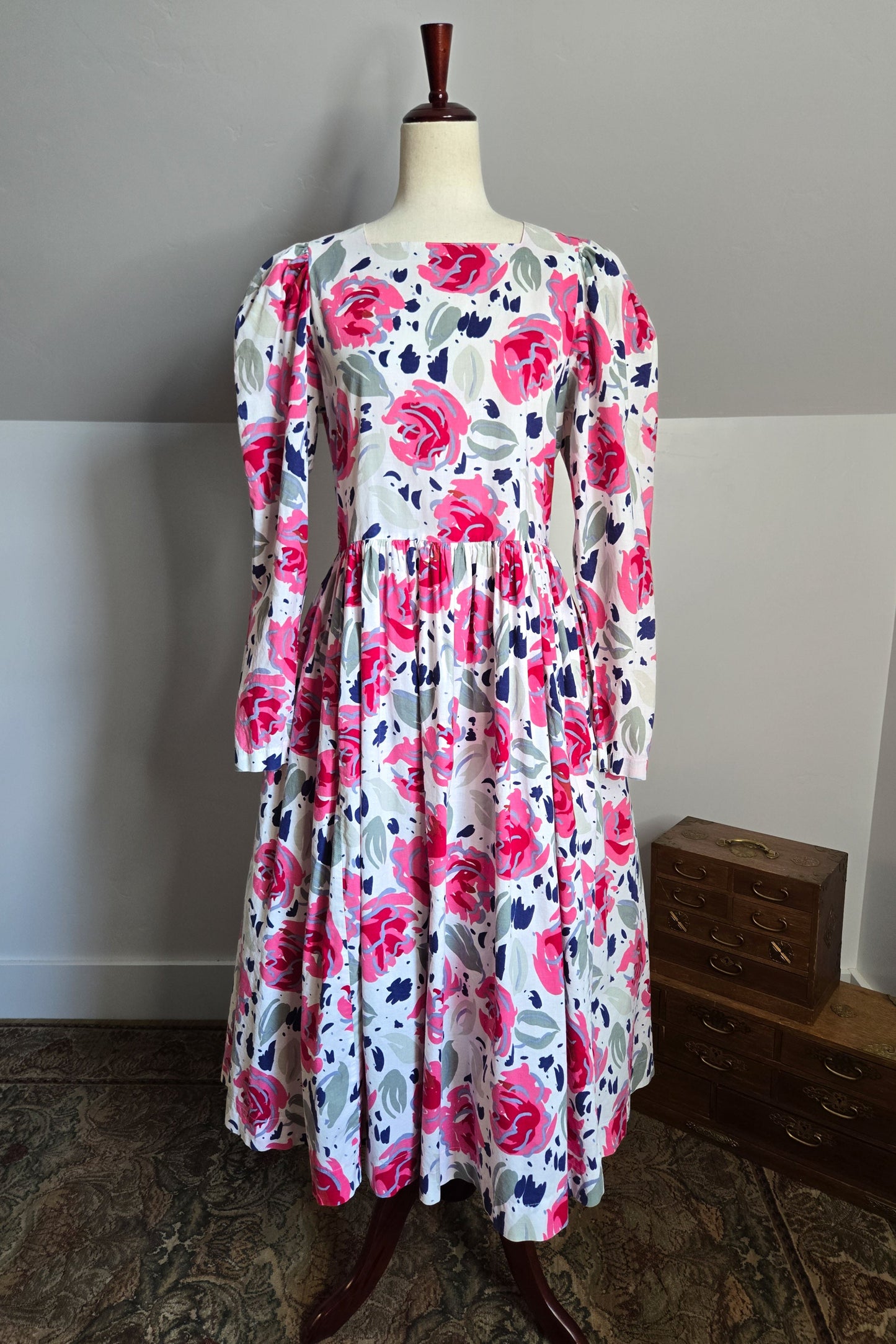 Laura Ashley Made in Great Britain Cotton Floral Dress - large