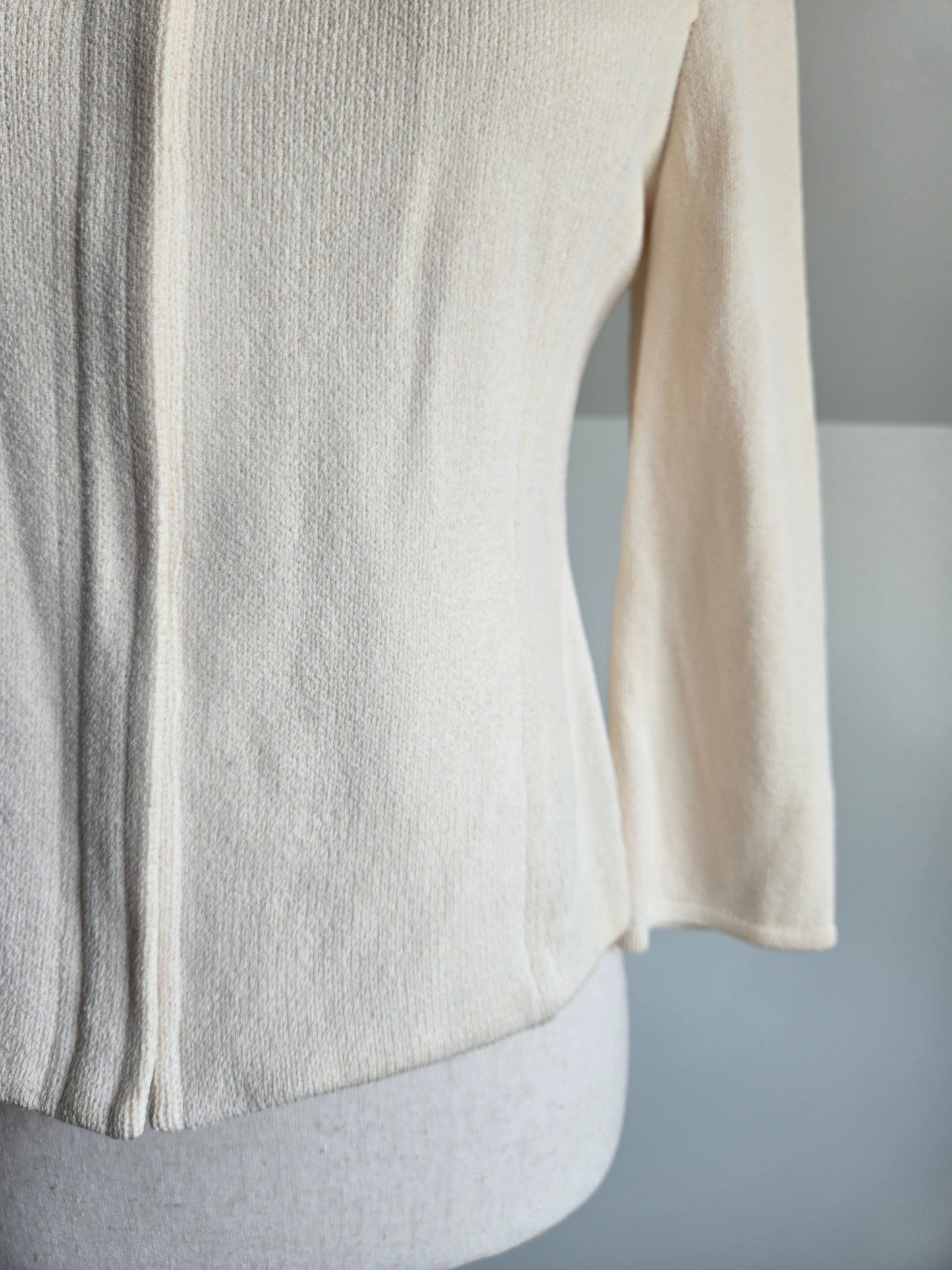 St John Knit Jacket in Ivory - XS/S/M