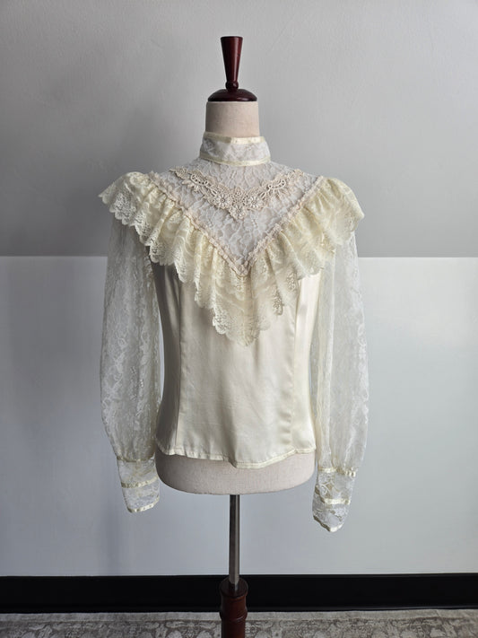 Gunnies Gunne Sax by Jessica Vintage 80s Blouse - Small