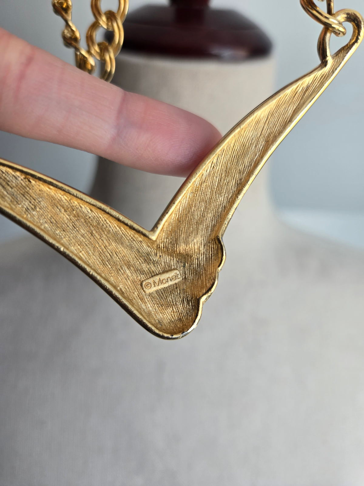 Monet Vintage 80s Enamel Necklace