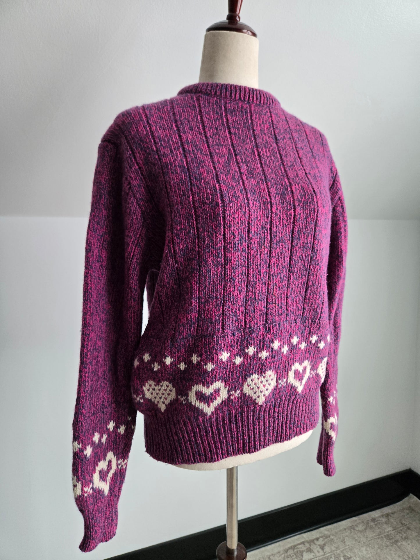 Woolrich Vintage 80s Heart Sweater - large