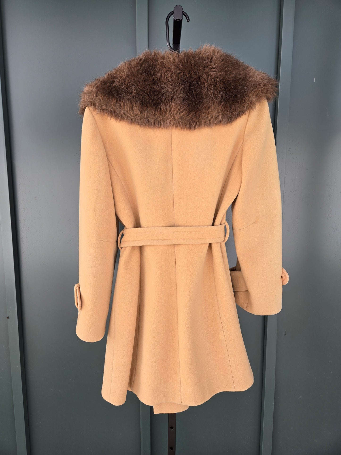 Mary Lane Vintage 60s Wool and Faux Fur Coat - small