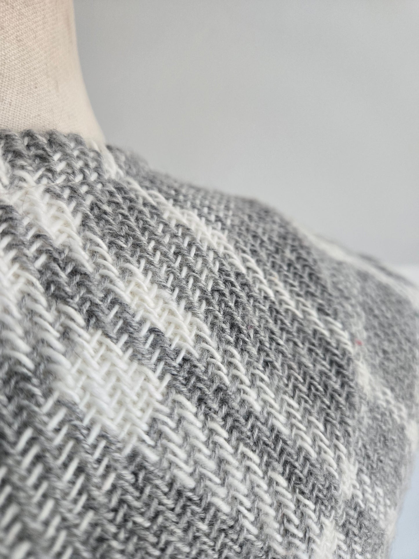 Vintage 1950s Fritzi of California Wool Woven Plaid Dress - S/M